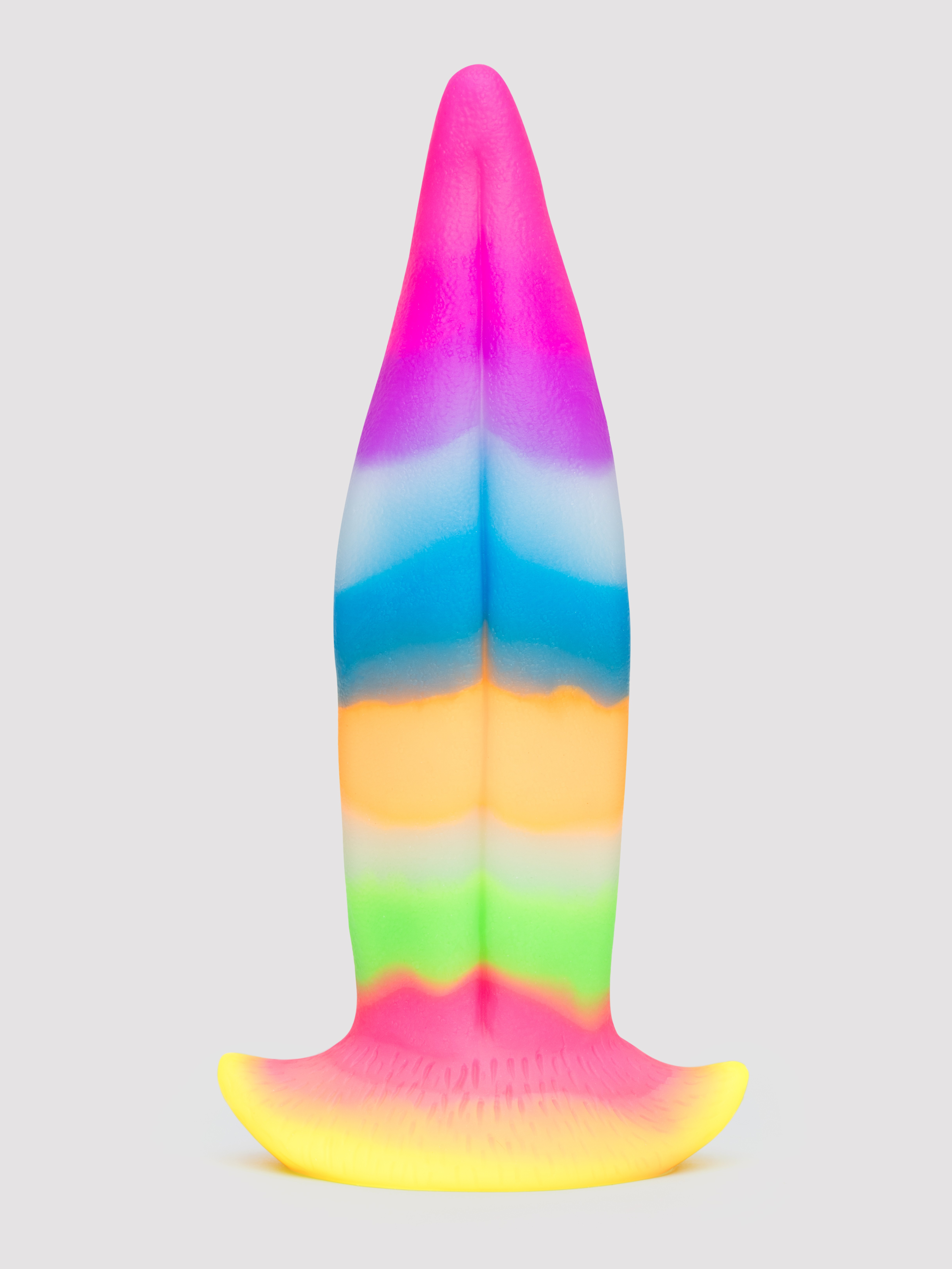 Creature Cocks Kiss Tongue Glow-In-The-Dark Silicone Dildo, Rainbow, hi-res