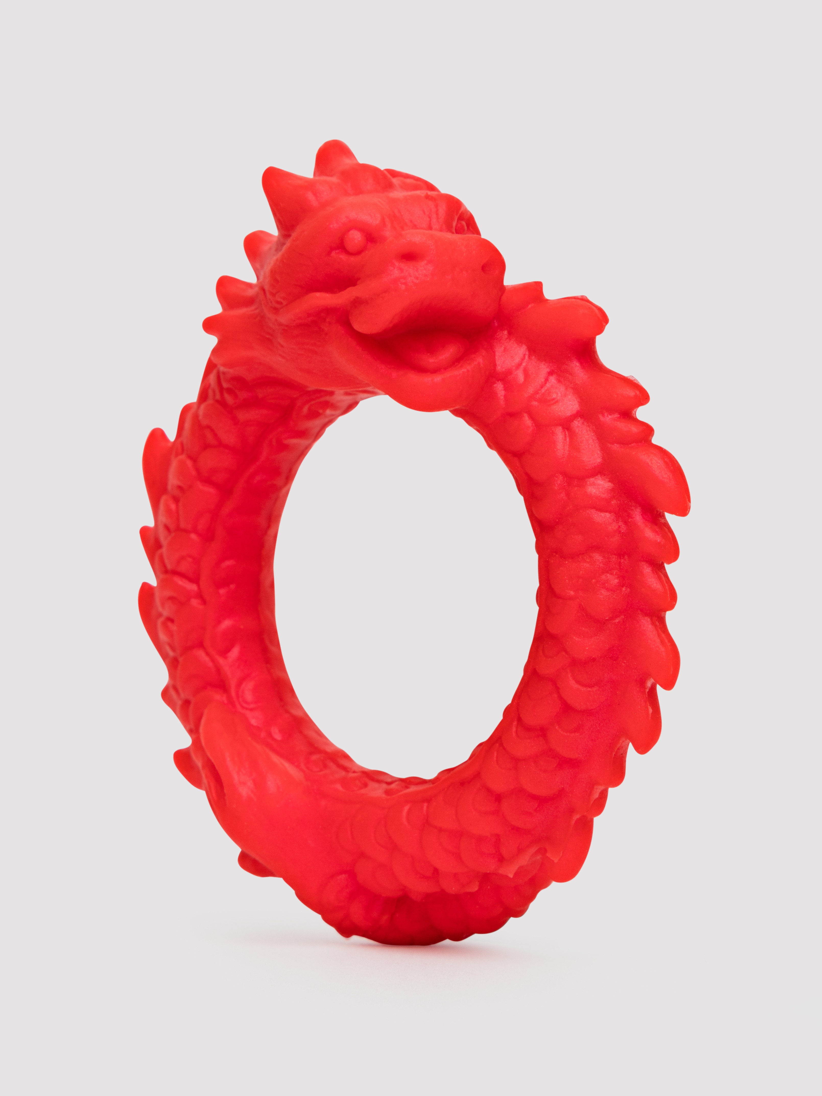 Creature Cocks Rise of the Dragon Silicone Cock Ring, Red, hi-res