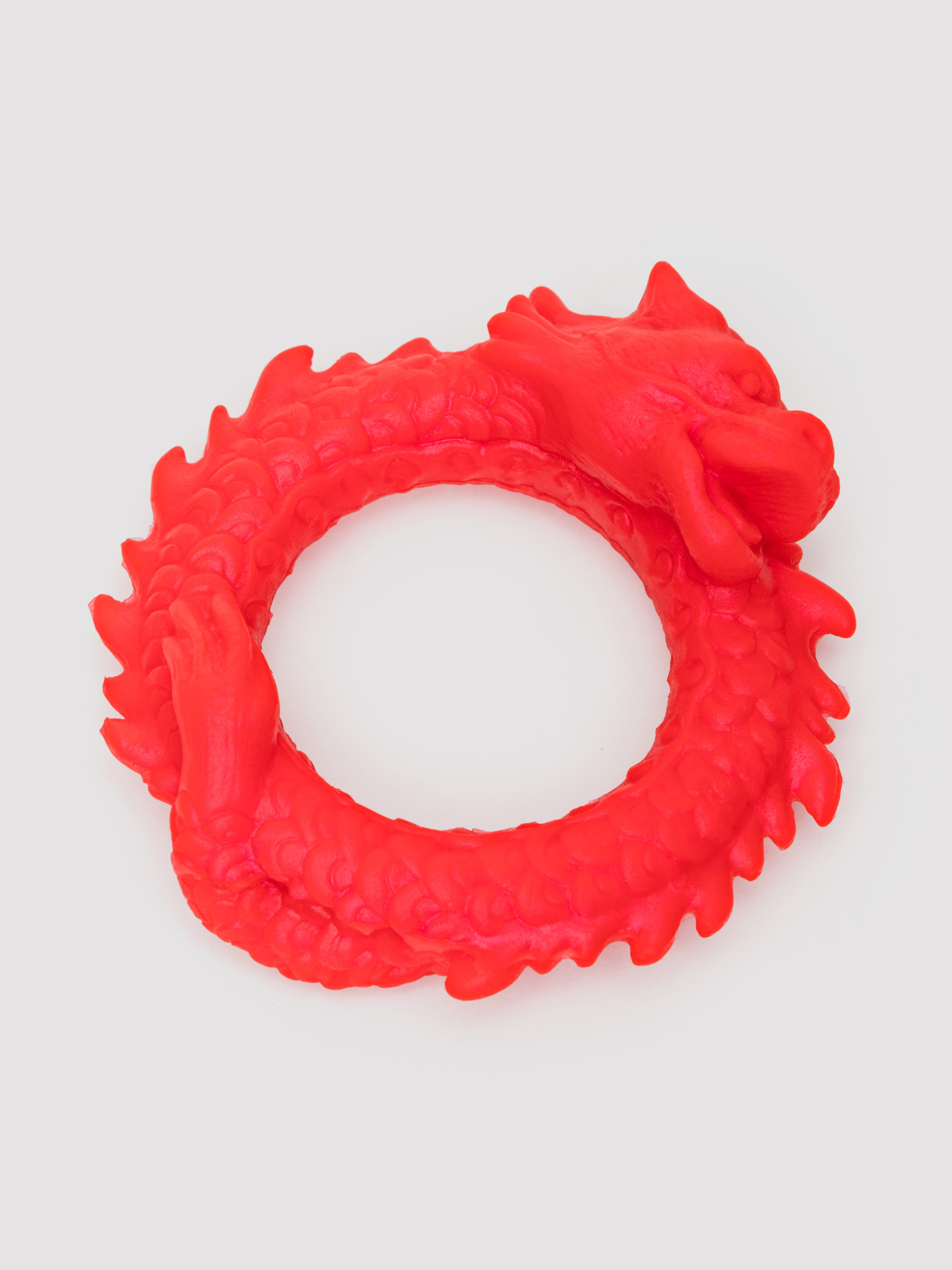 Creature Cocks Rise of the Dragon Silicone Cock Ring, Red, hi-res