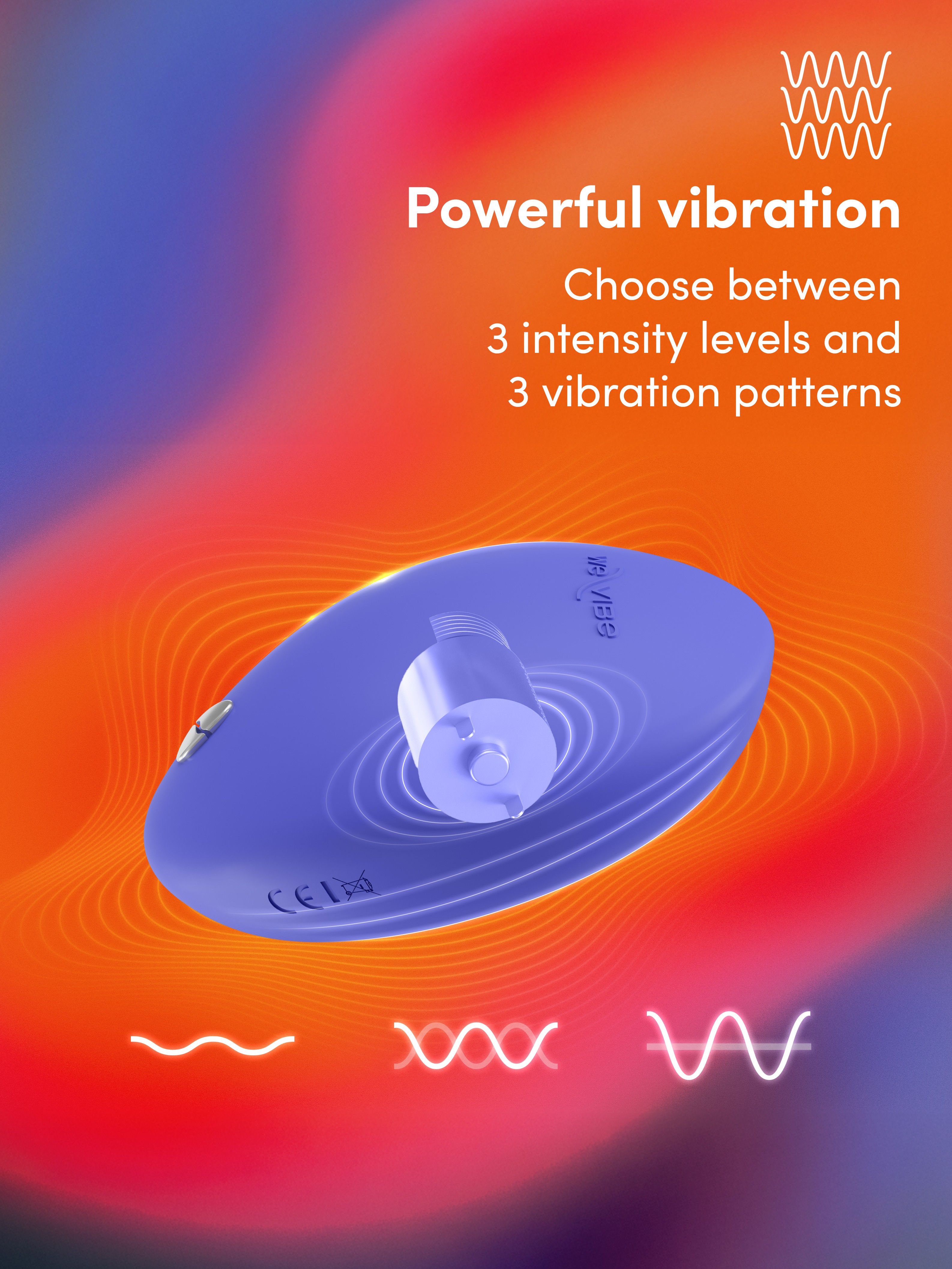 We-Vibe Temp Lavender Blue Heating and Cooling Clitoral Vibrator, Blue, hi-res