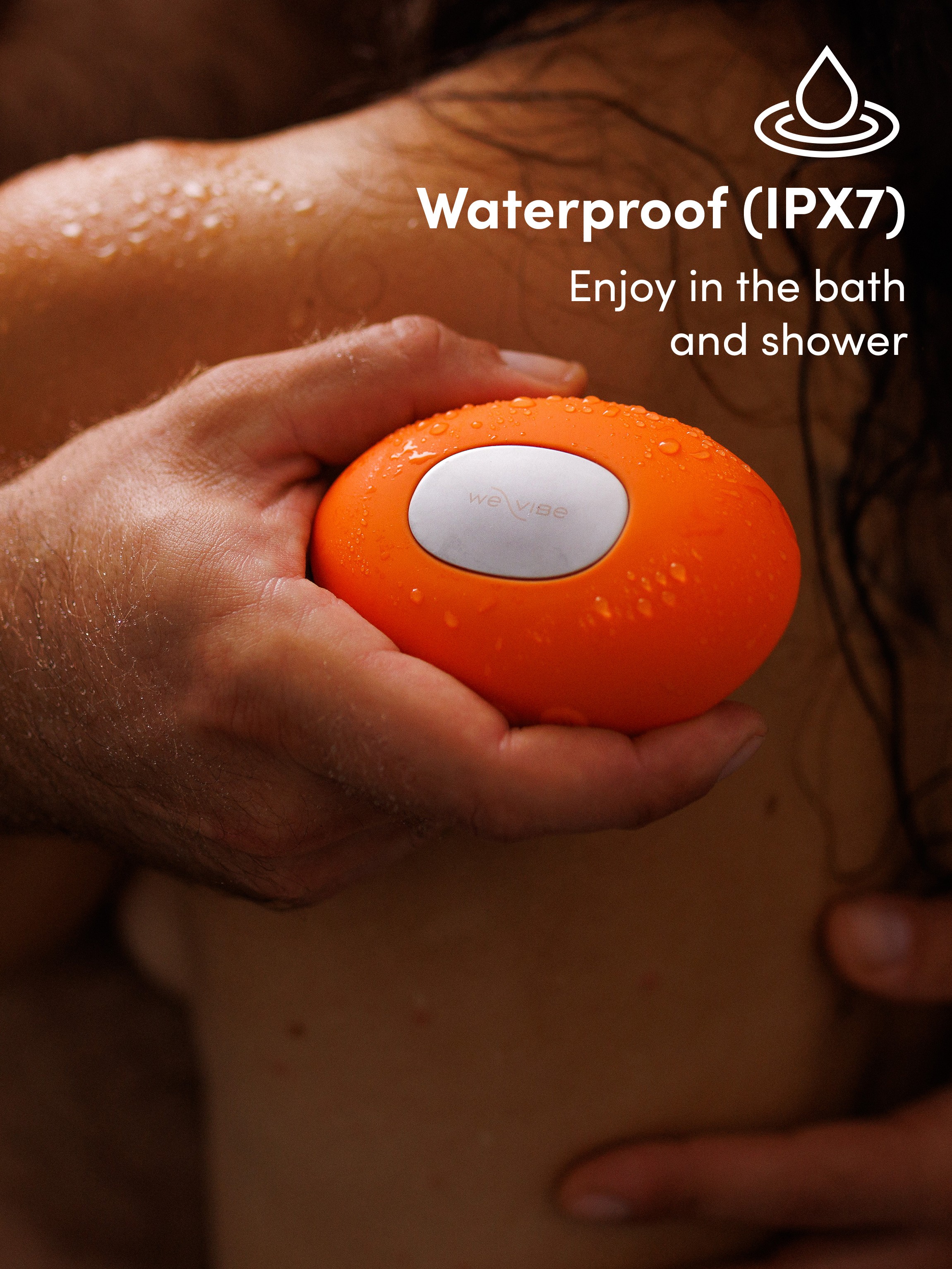 We-Vibe Temp Tangerine Heating and Cooling Clitoral Vibrator, Orange, hi-res