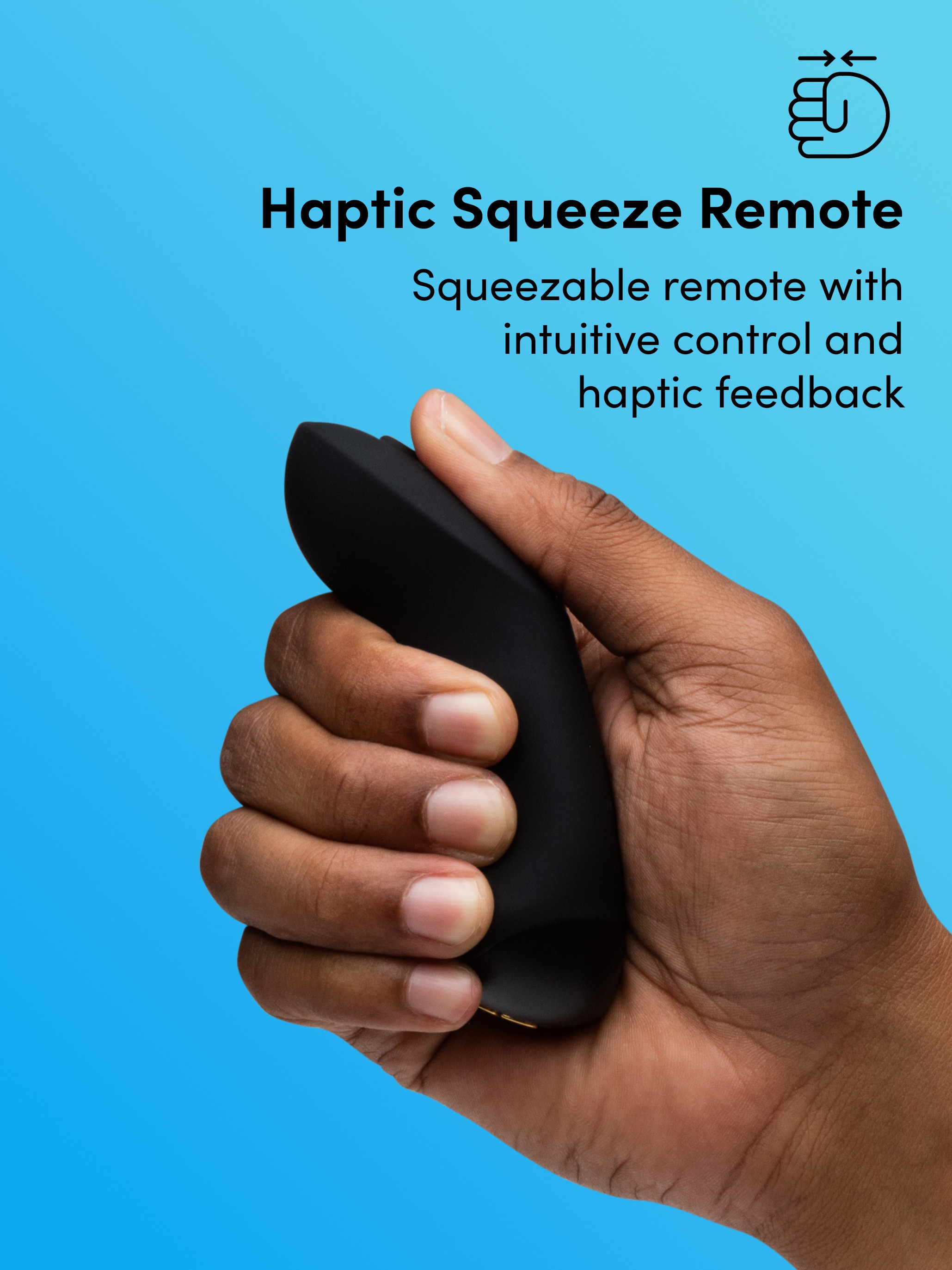 We-Vibe Chorus Pro Satin Black App and Remote Controlled Couple's Vibrator, Black, hi-res