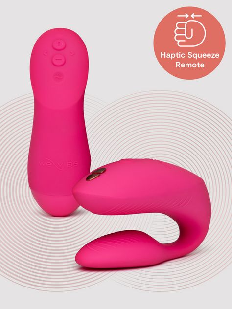 pink vibrator with remote We-Vibe Chorus Pro Electric Pink App and Remote Controlled Couple's Vibrator