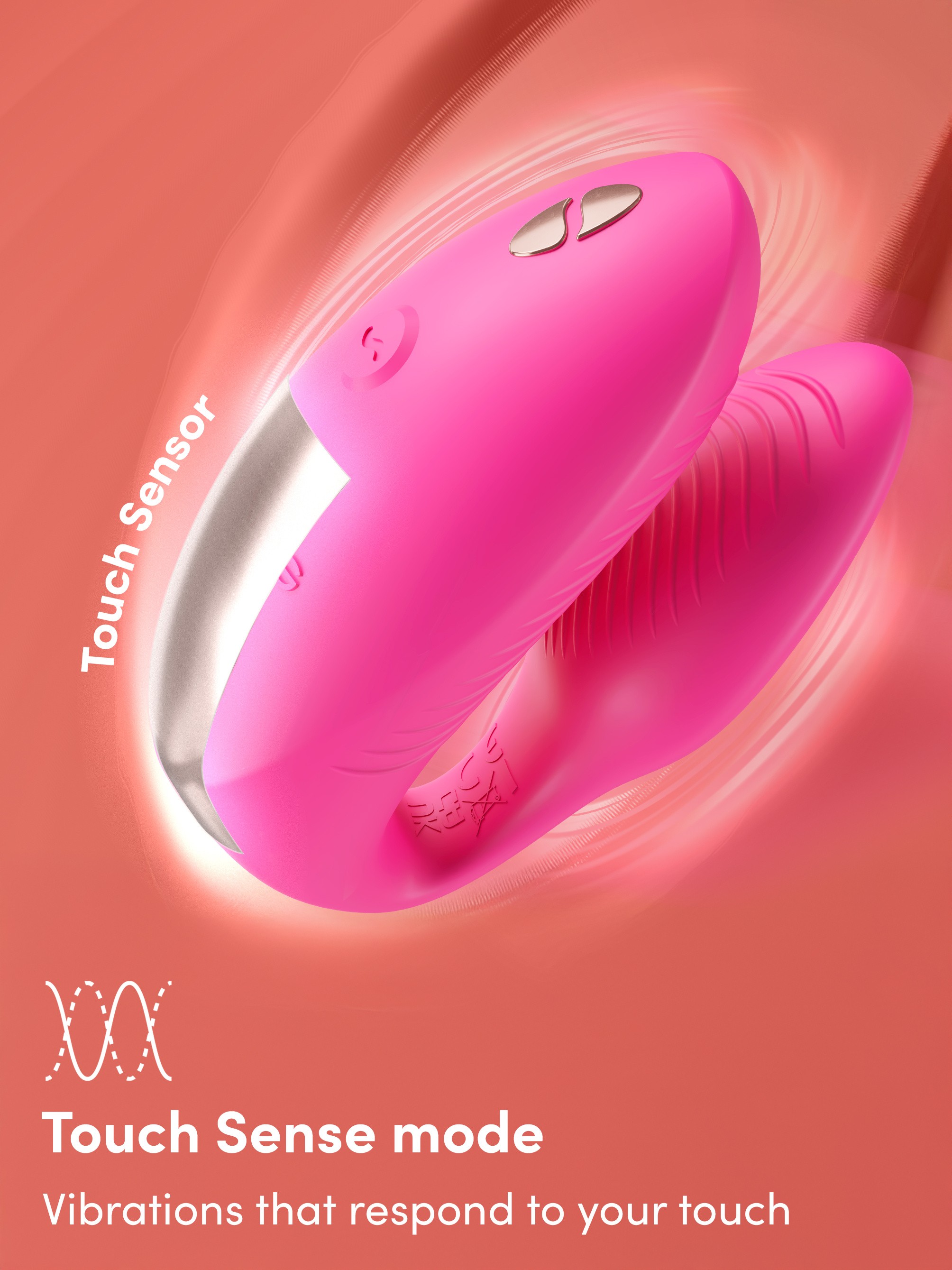 We-Vibe Chorus Pro Electric Pink App and Remote Controlled Couple's Vibrator, Pink, hi-res