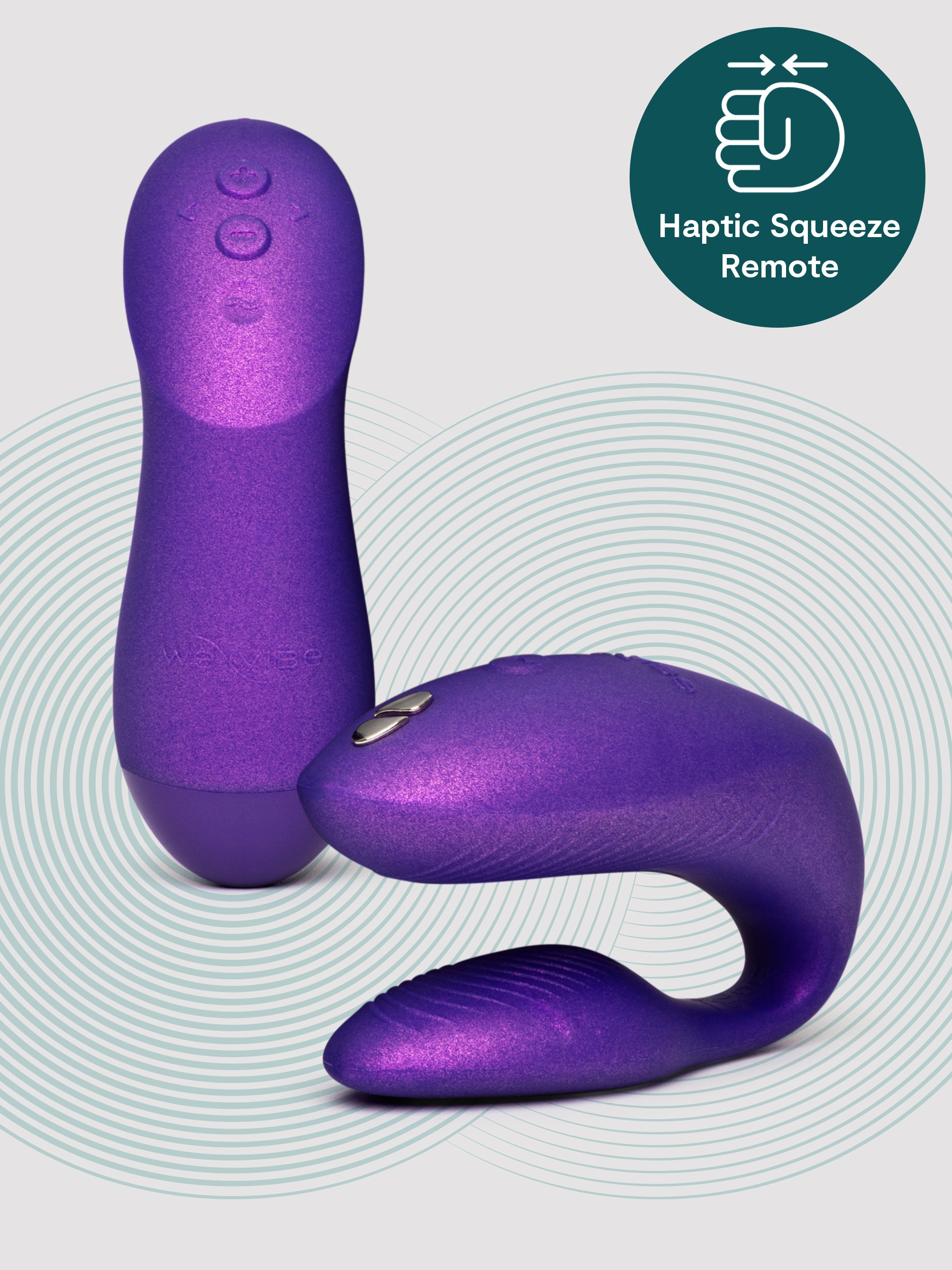 We-Vibe Chorus Pro Cosmic Purple App and Remote Controlled Couple's Vibrator, Blue, hi-res