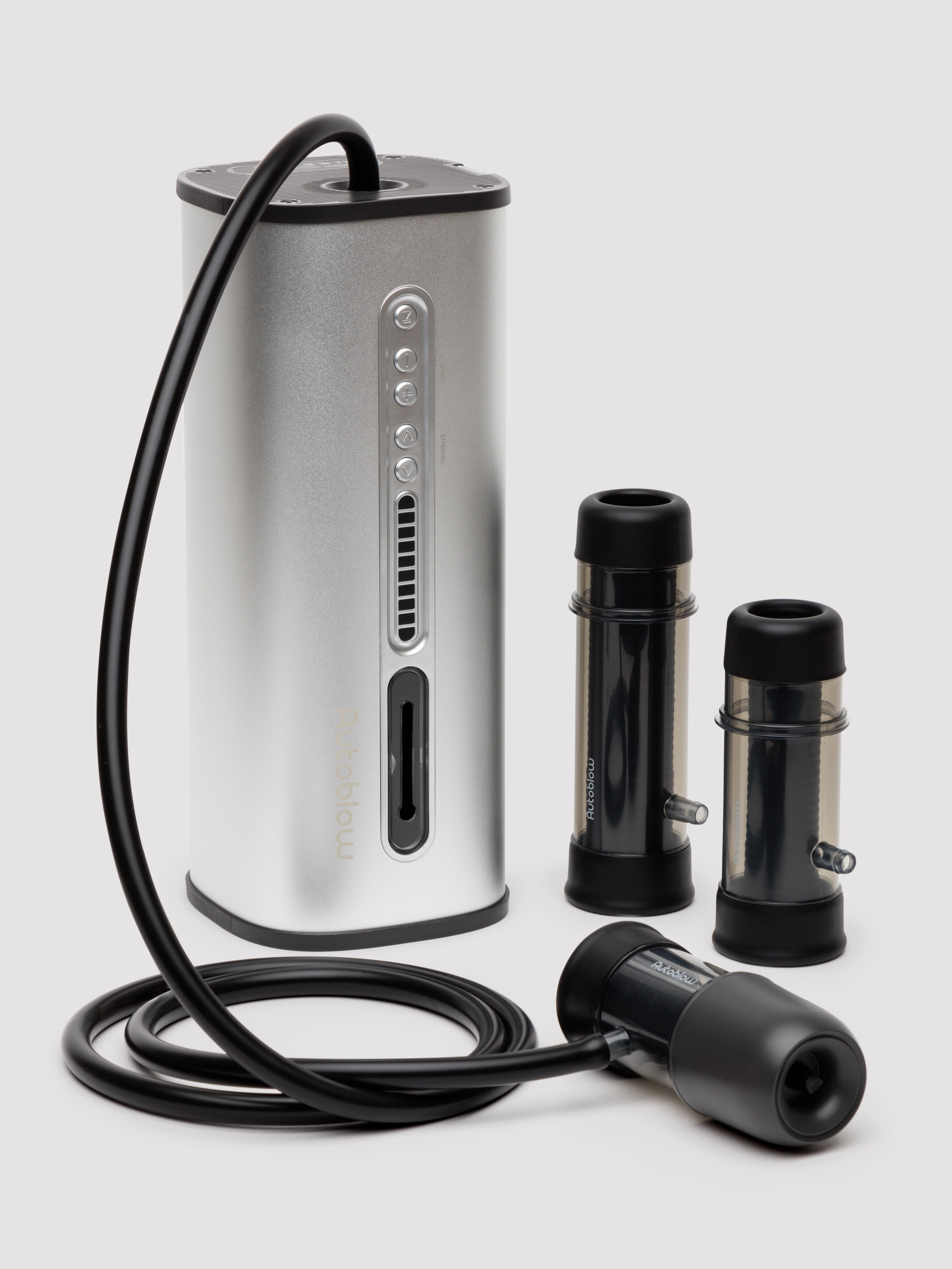 Autoblow VacuGlide Suction-Aided Milking Machine, Silver, hi-res