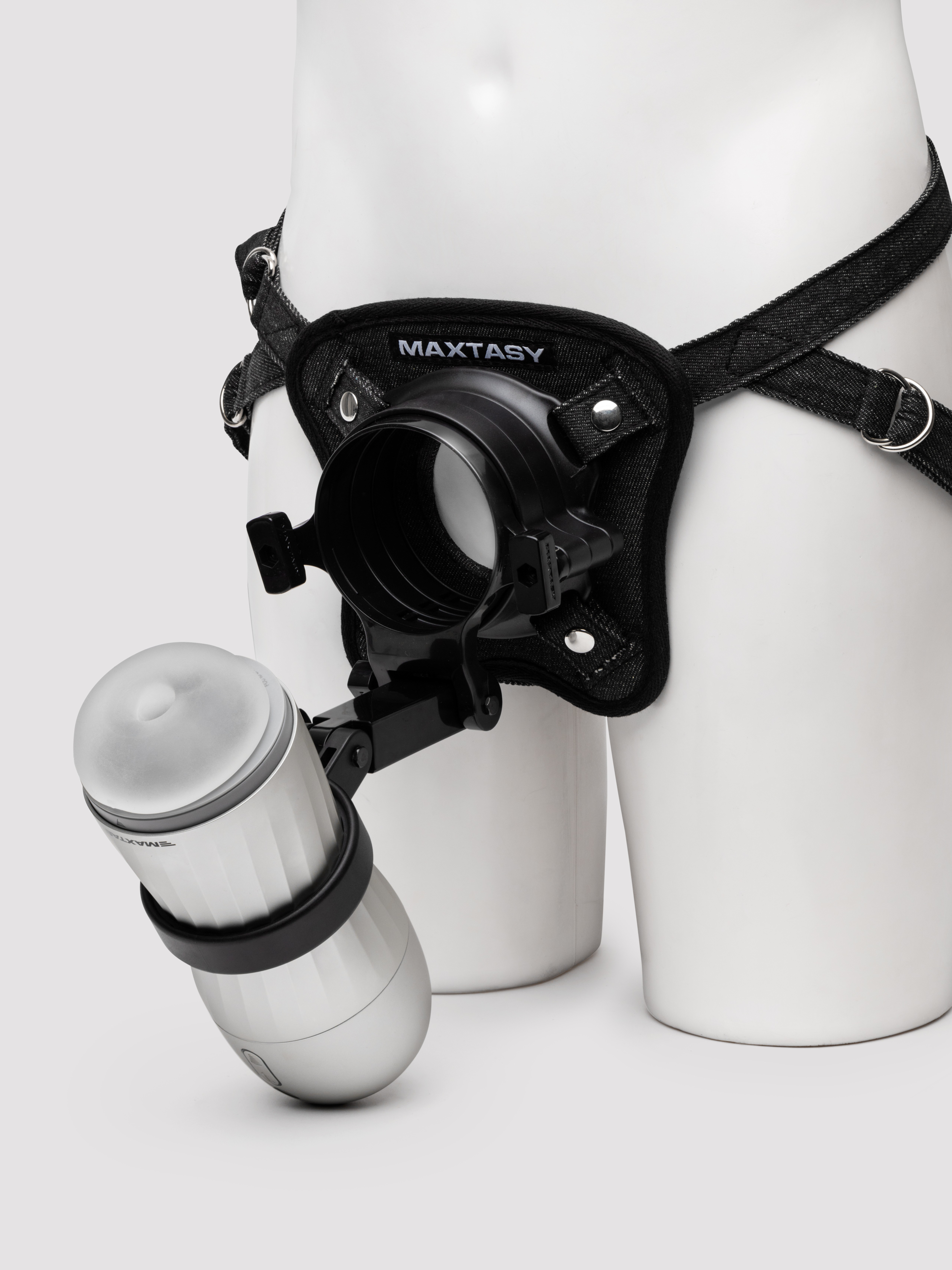 MAXTASY Suction Vibration & Warming Remote Control Male Masturbator, Silver, hi-res