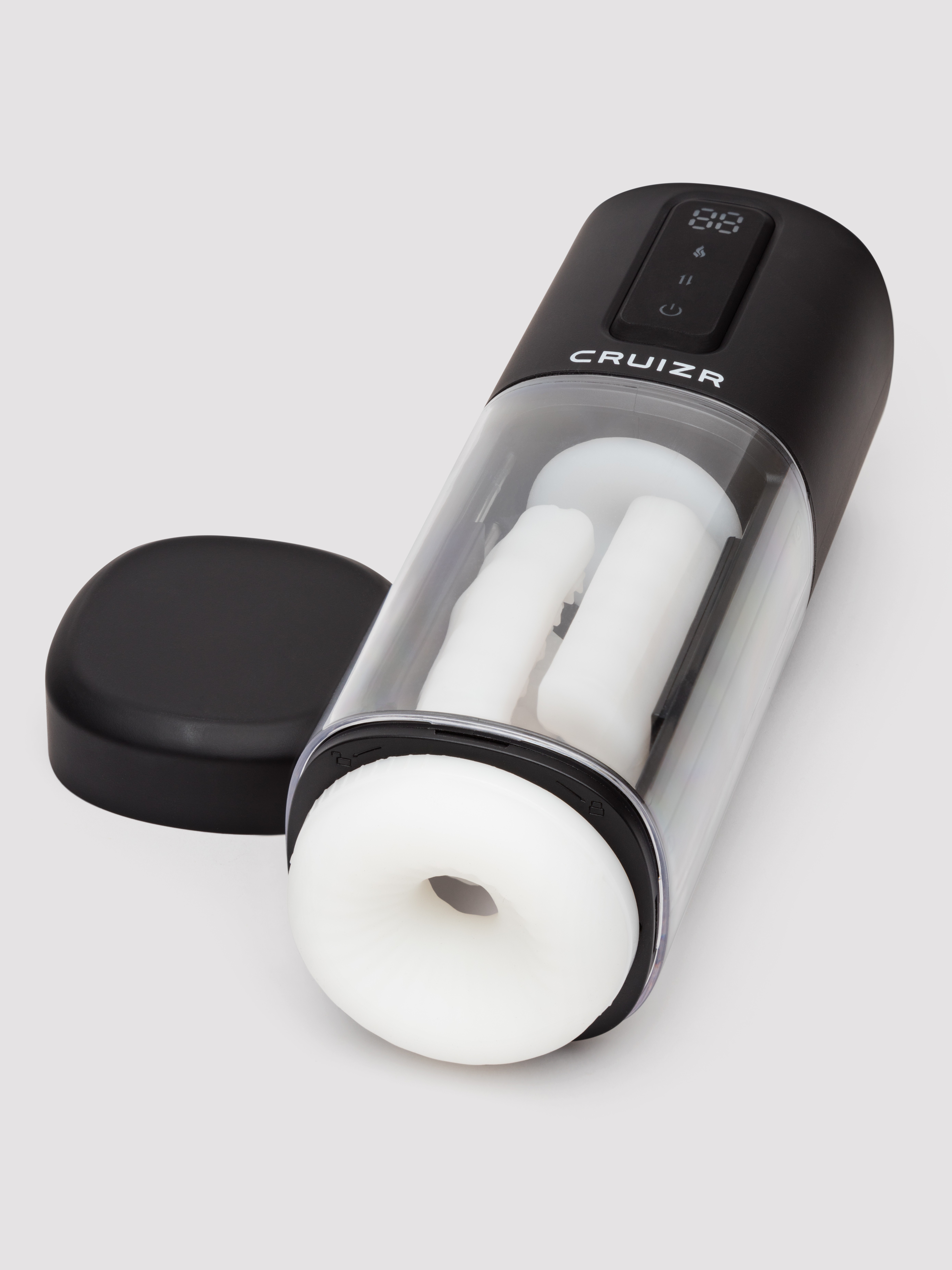 Image of CRUIZR CX11 Heating Stroking and Vibrating Male Masturbator - Black