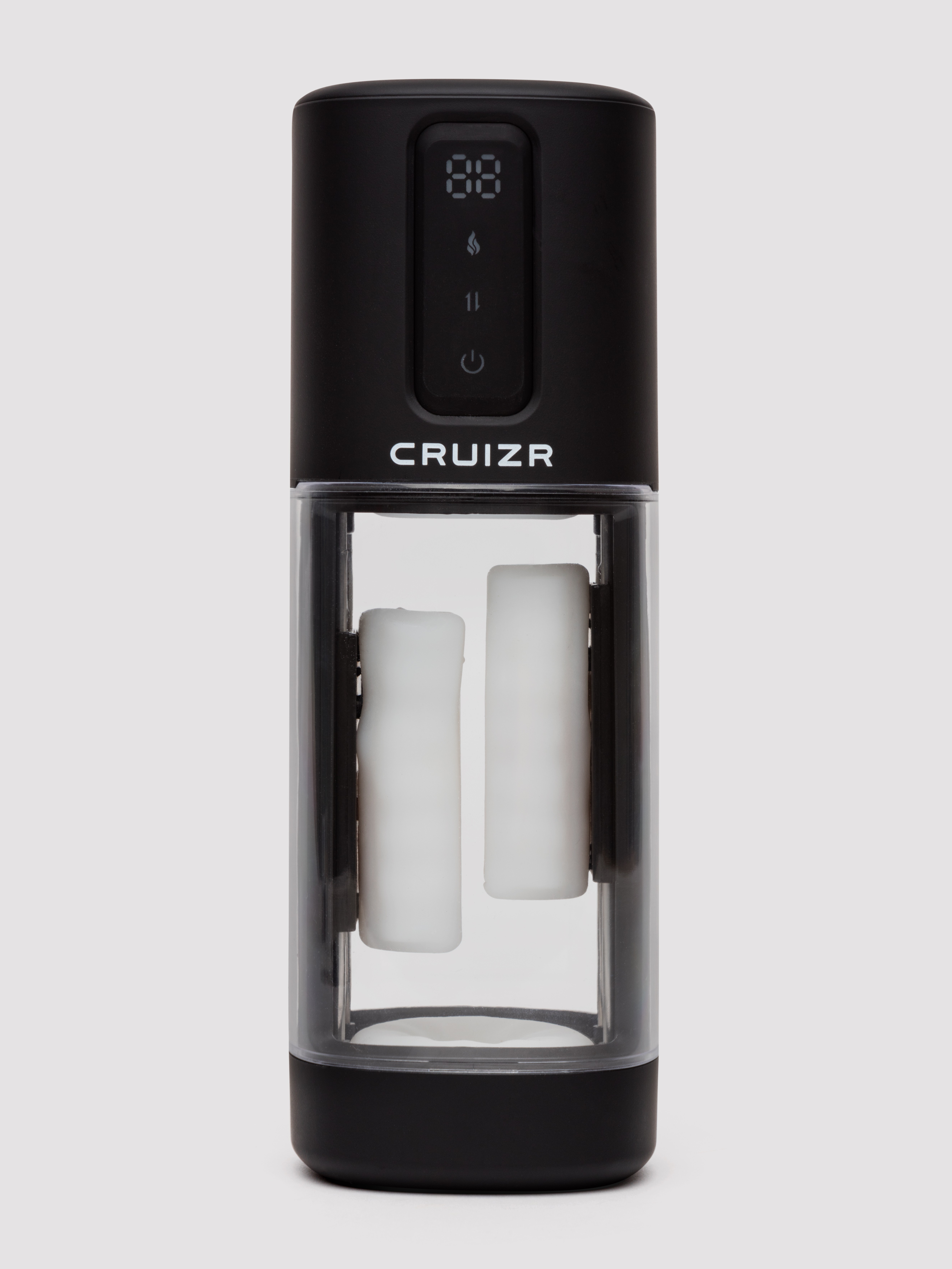 CRUIZR CX11 Heating Stroking and Vibrating Male Masturbator, Black, hi-res