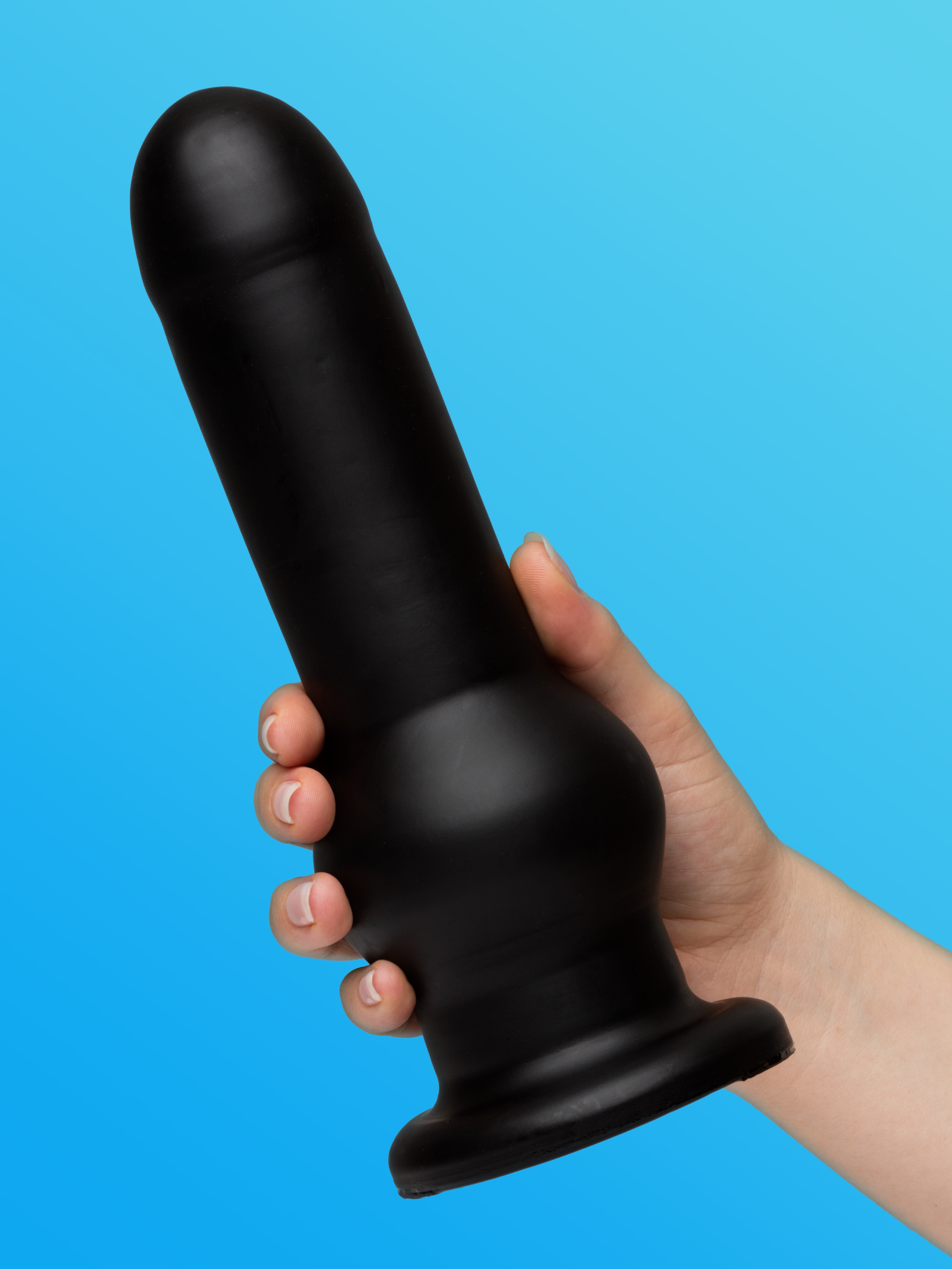 BUTTR Captain's Mission Tactical Large Anal Dildo 9 Inch, Black, hi-res