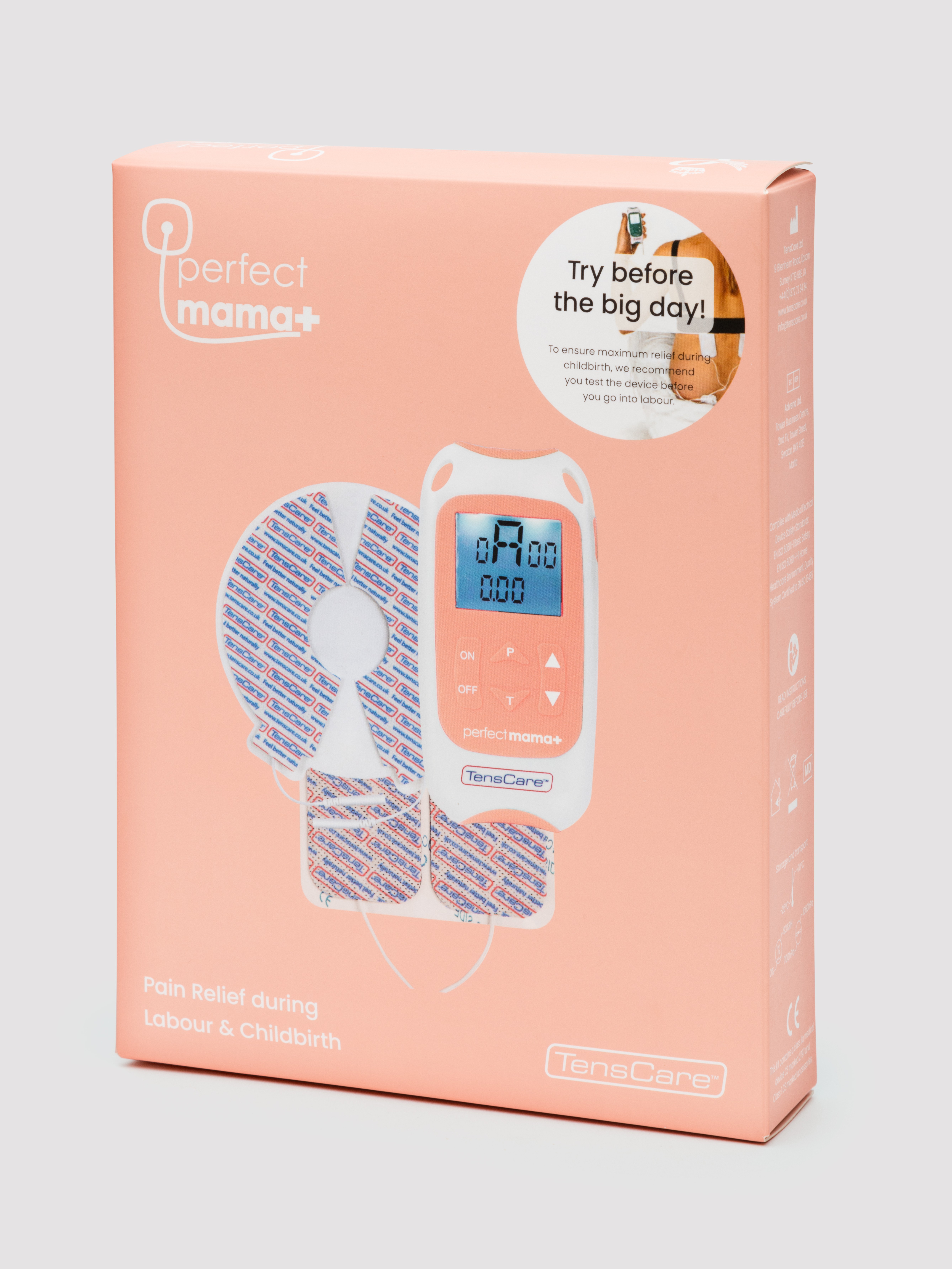 TensCare Perfect Mama+ Labour Pain Relief Device, Pink, hi-res