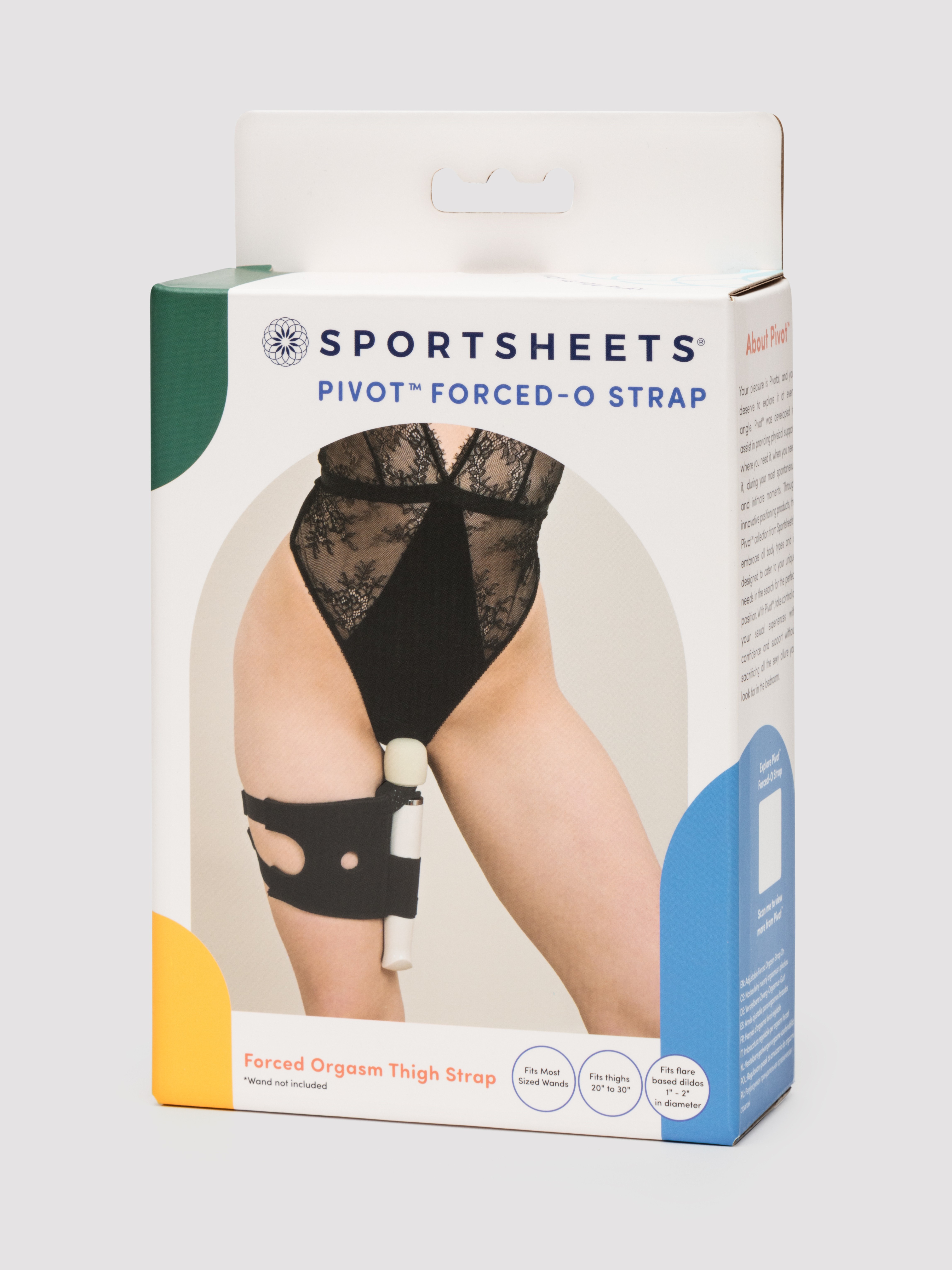 Sportsheets Pivot 2 in 1 Forced-O Strap, Black, hi-res