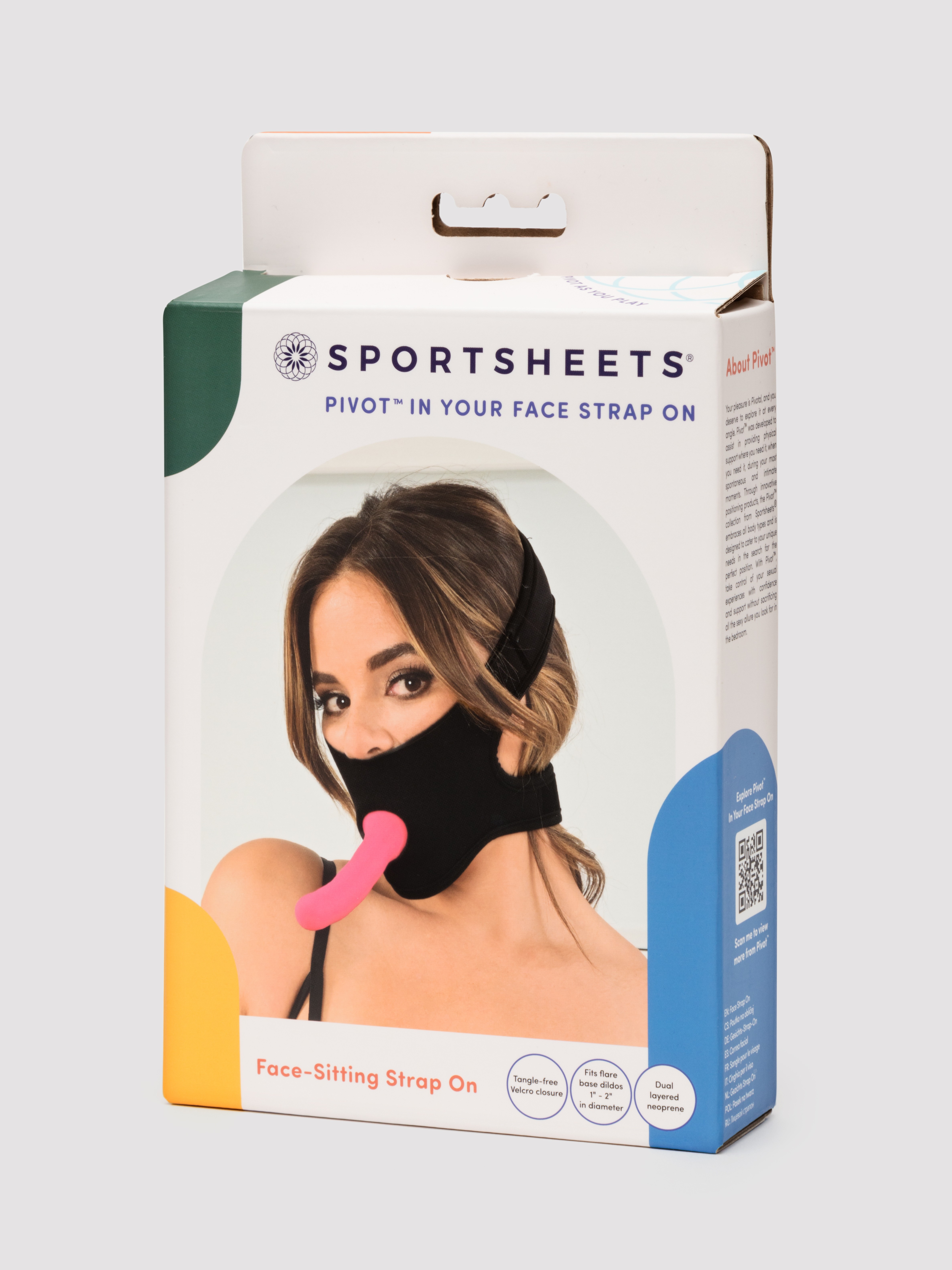 Sportsheets Pivot In Your Face Strap On Kit, Black, hi-res