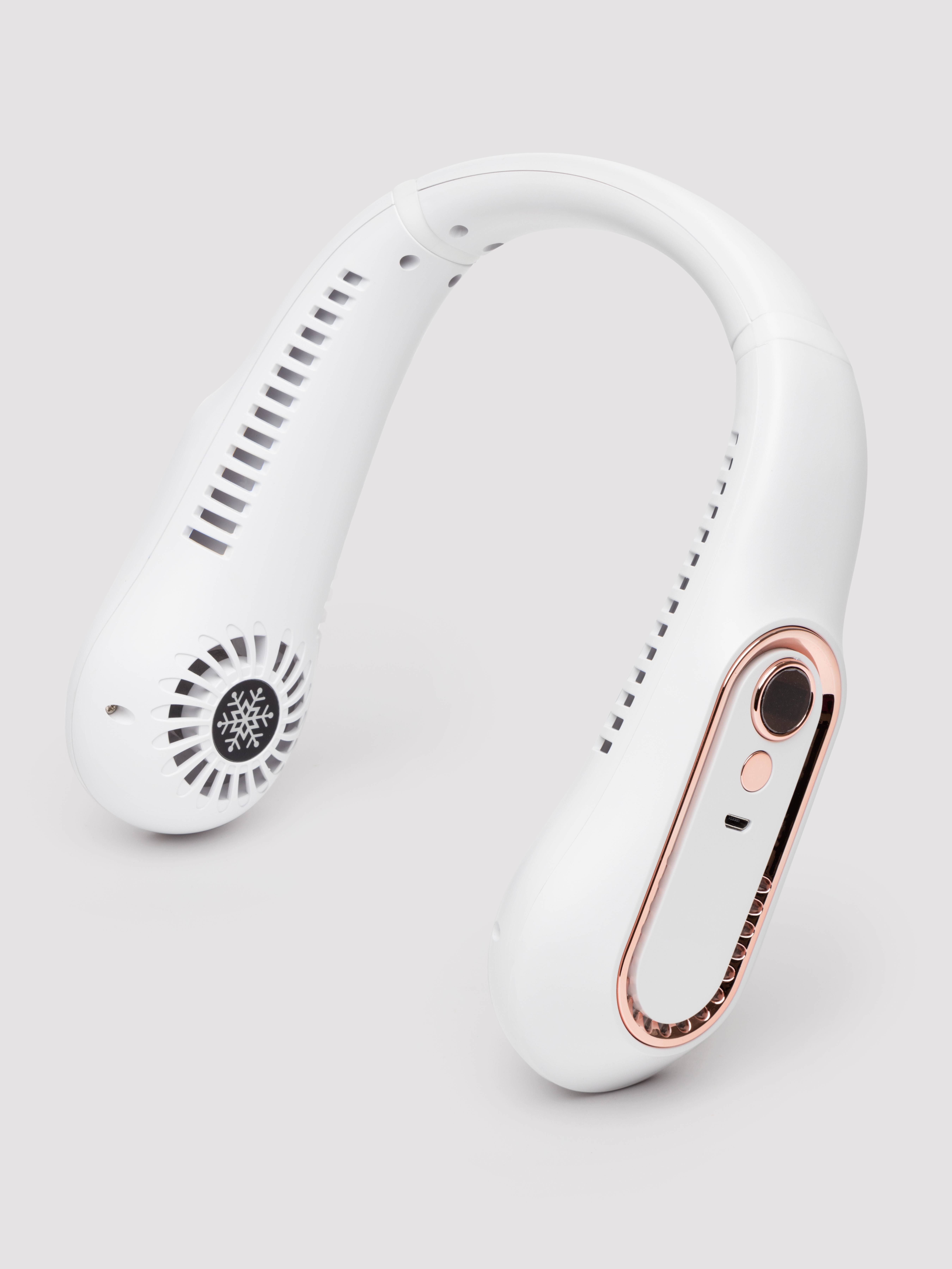 Insu Beauty No-More-Melting Cooling Neck Fan, Silver, hi-res