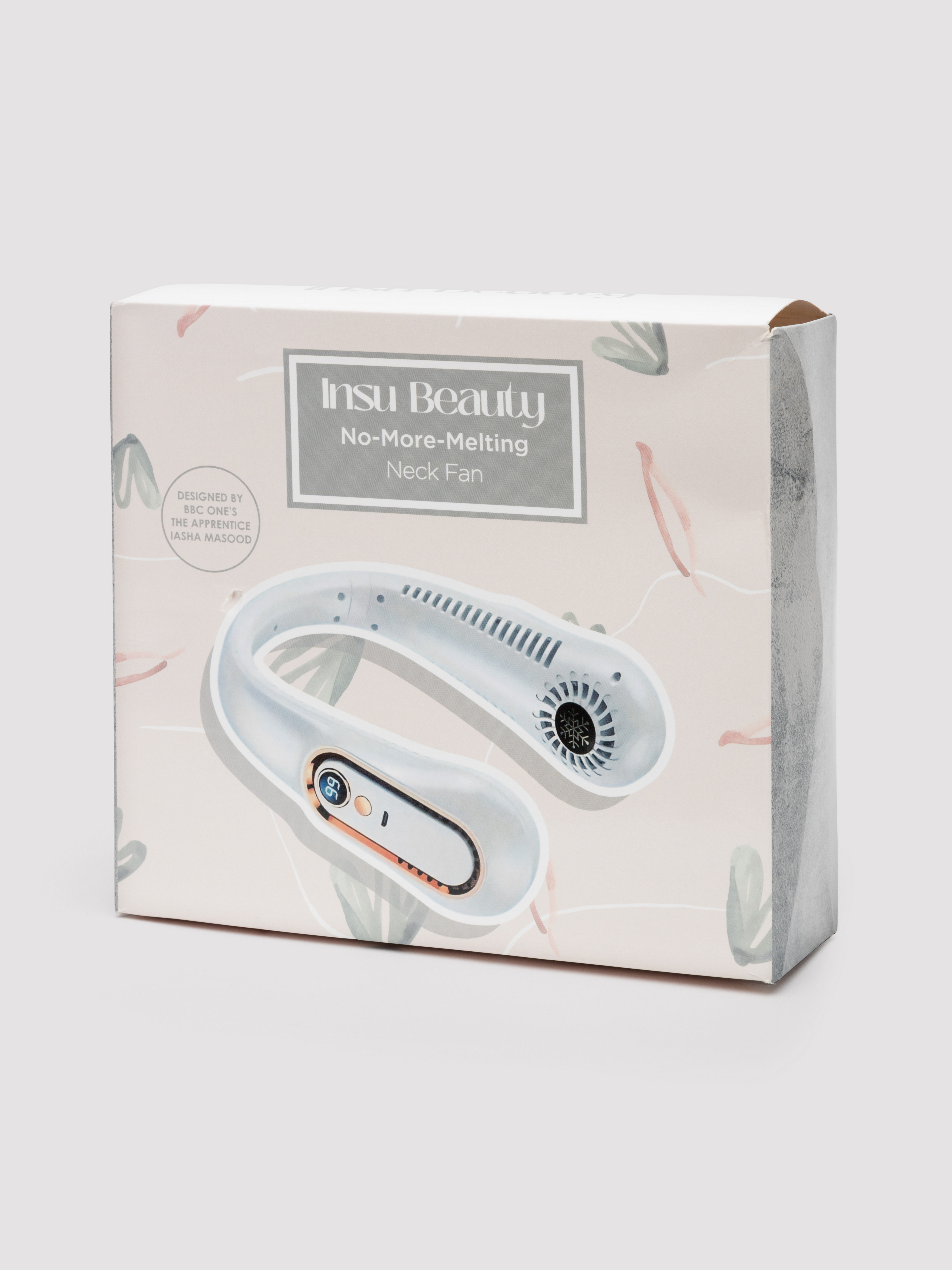 Insu Beauty No-More-Melting Cooling Neck Fan, Silver, hi-res