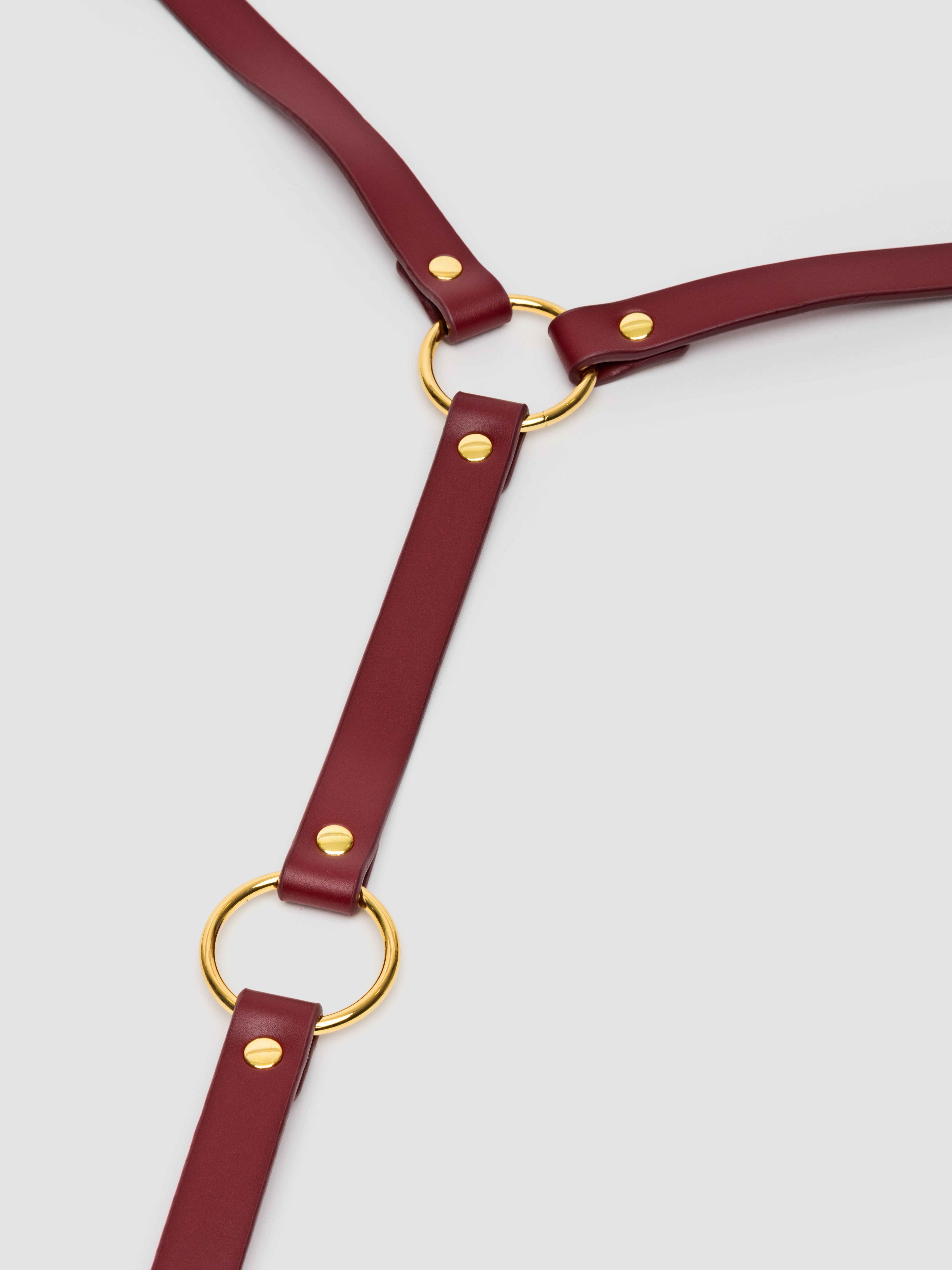 Taboom Bondage In Luxury Harness With Cuffs, Red, hi-res