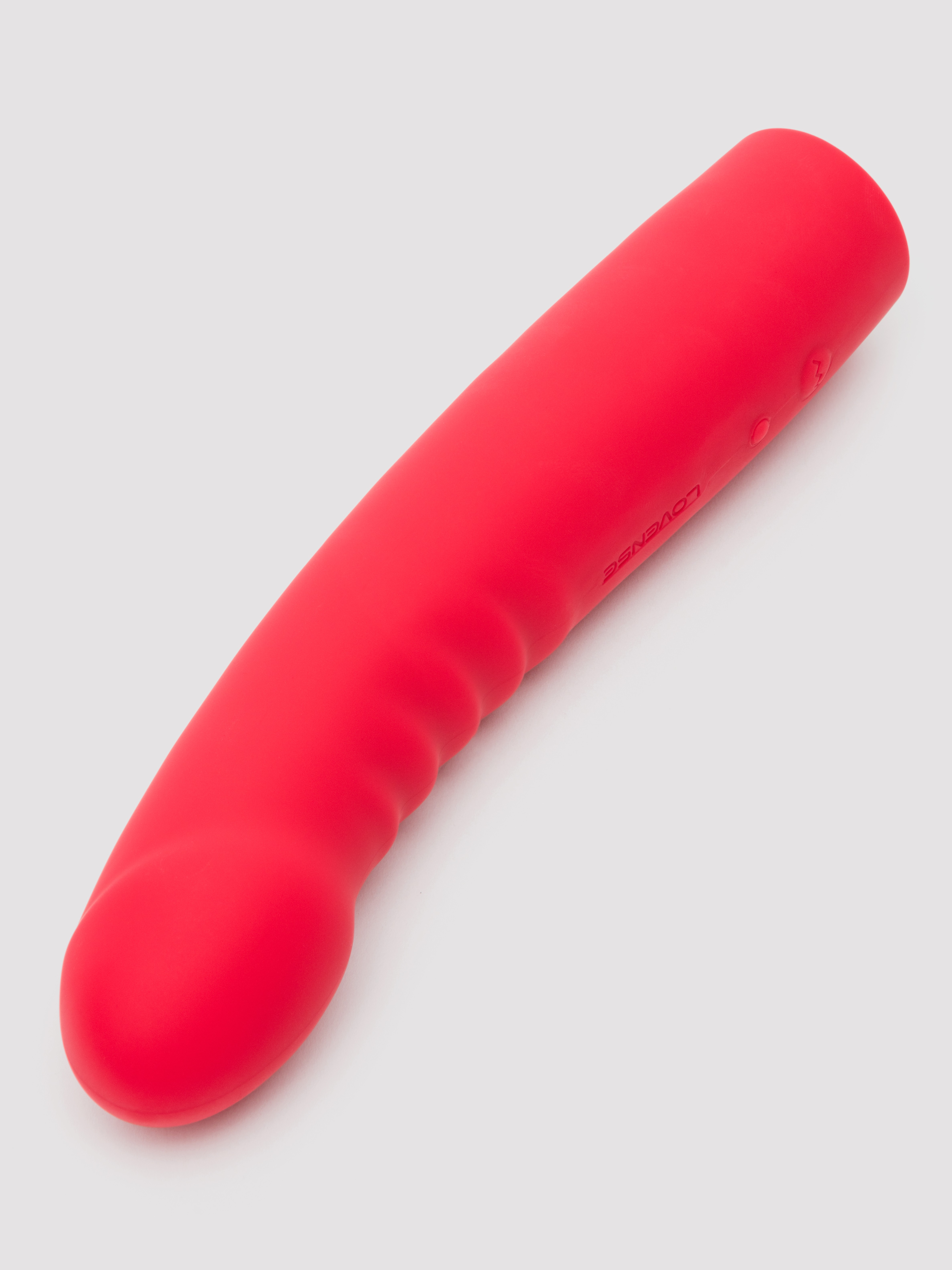 Lovense Mission 2 Touch Sensitive App Control Vibrating Dildo with Suction Cup, Red, hi-res