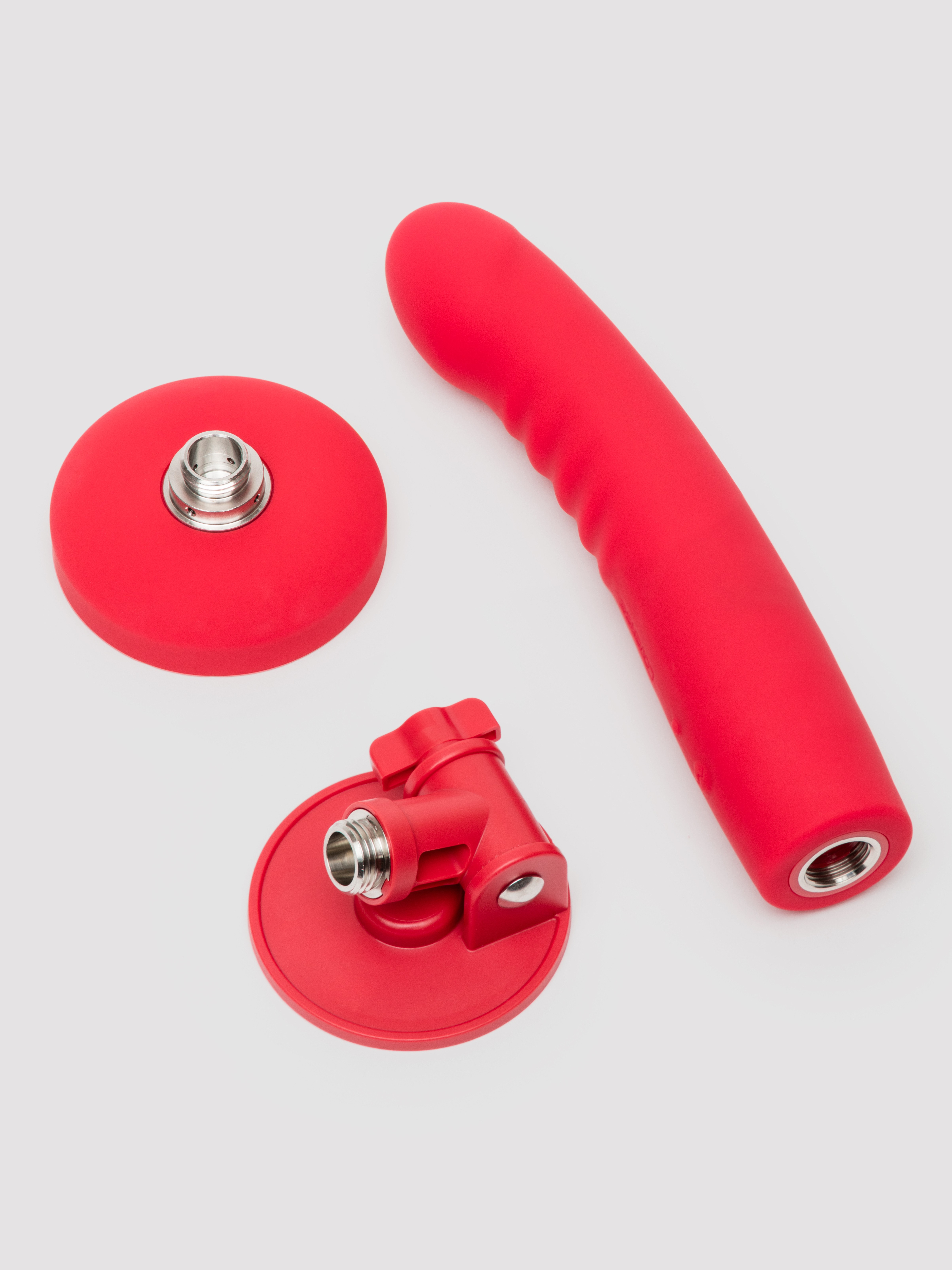 Lovense Mission 2 Touch Sensitive App Control Vibrating Dildo with Suction Cup, Red, hi-res