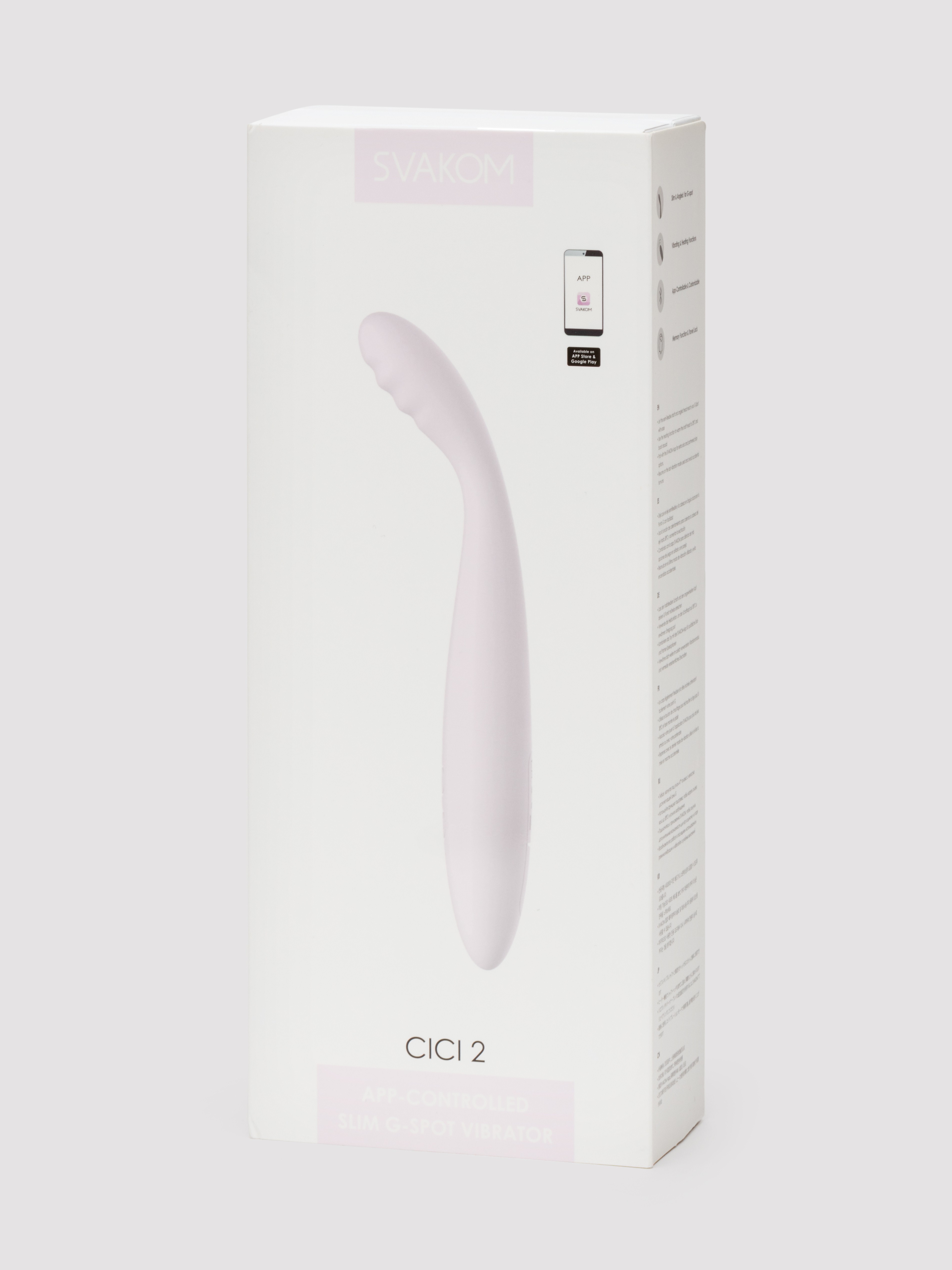 Svakom Cici 2 App Controlled Slim G-Spot Vibrator, Purple, hi-res