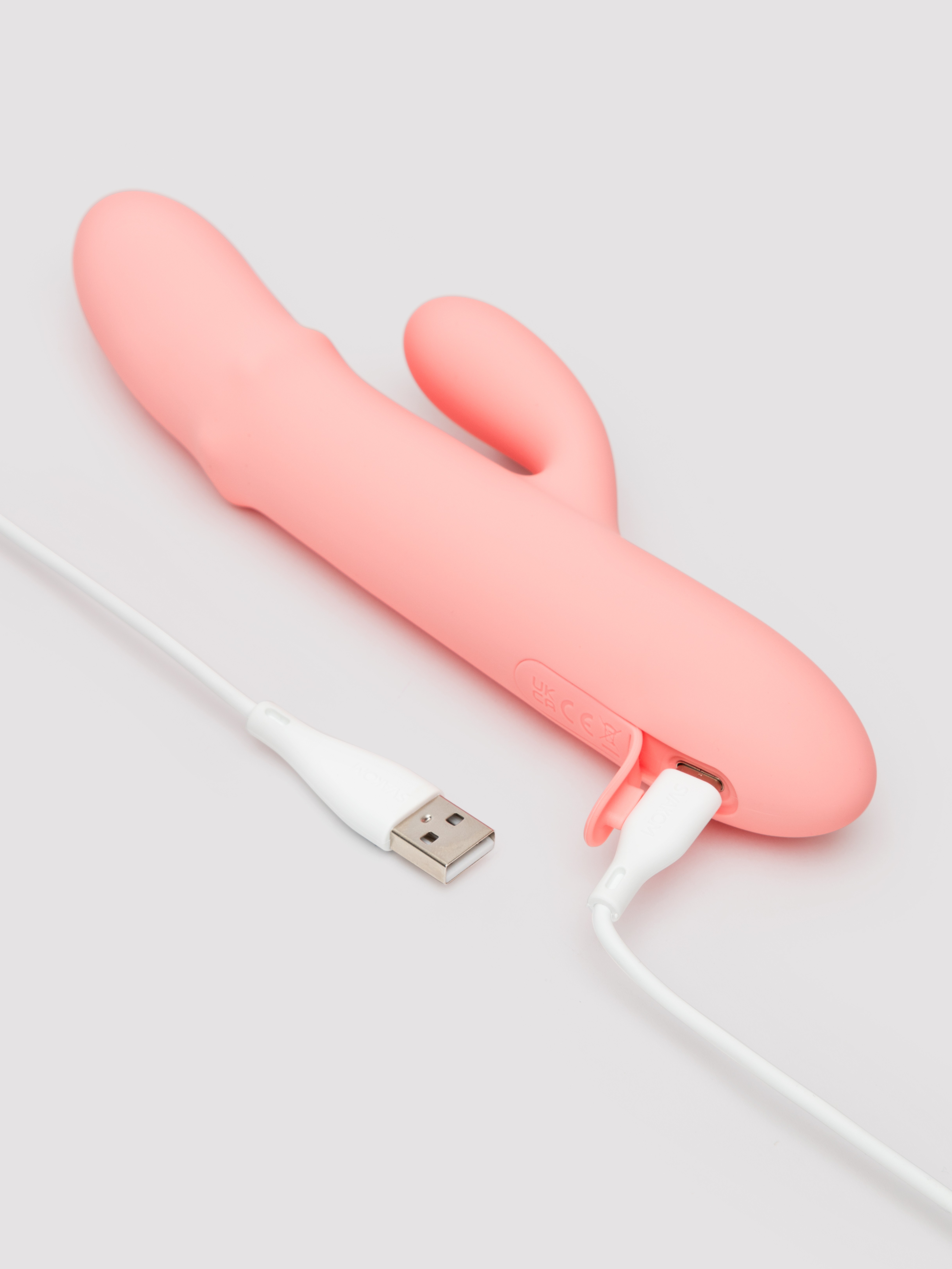 Svakom Mora Neo Interactive Rabbit Vibrator with Thrusting Beads, Pink, hi-res