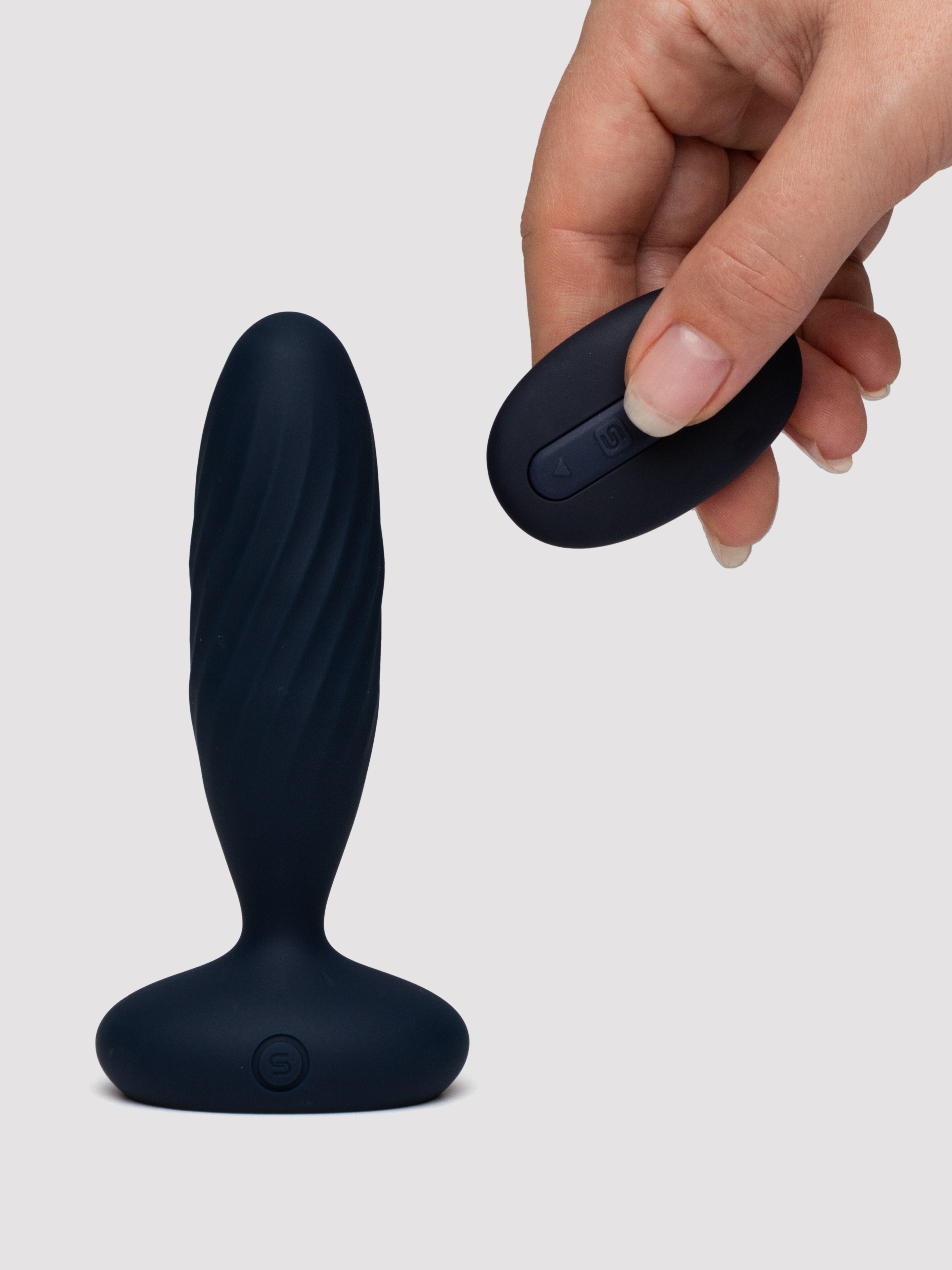 Svakom Jordan App-Controlled Thrusting Butt Plug, Blue, hi-res