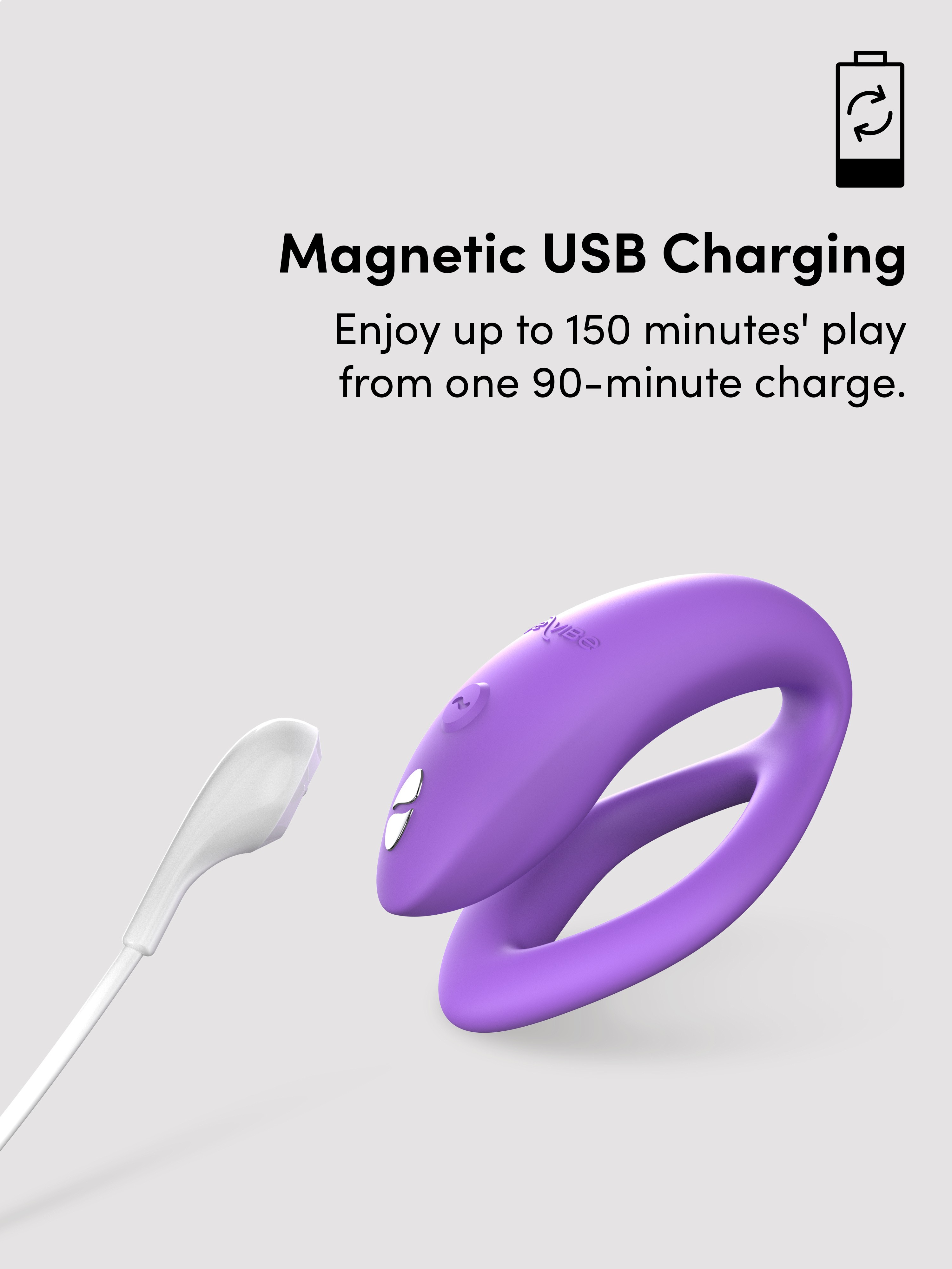 We-Vibe Sync O App Controlled Couples Vibrator, Purple, hi-res