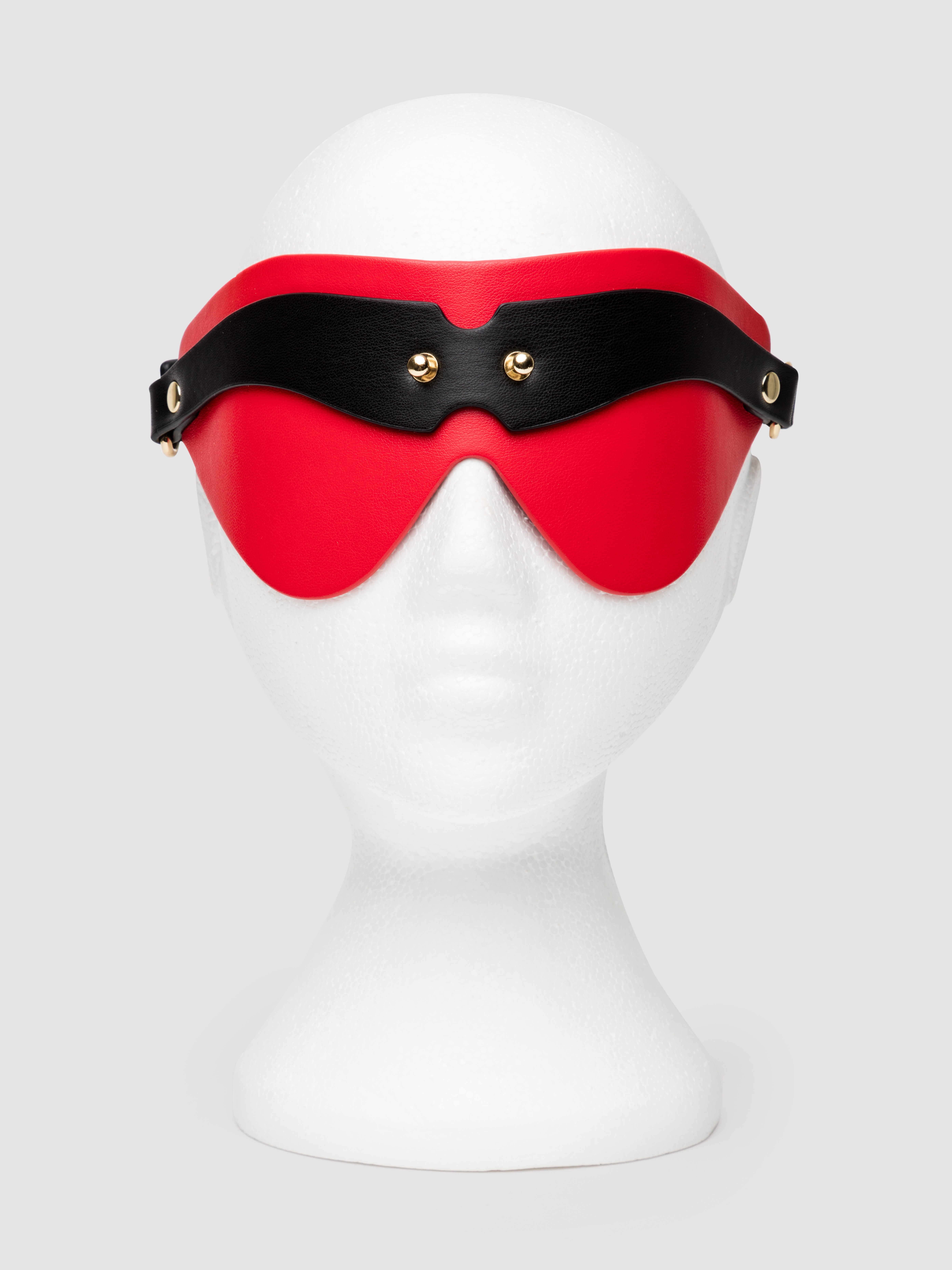 Ouch! Milan Faux Leather Blindfold, Red, hi-res