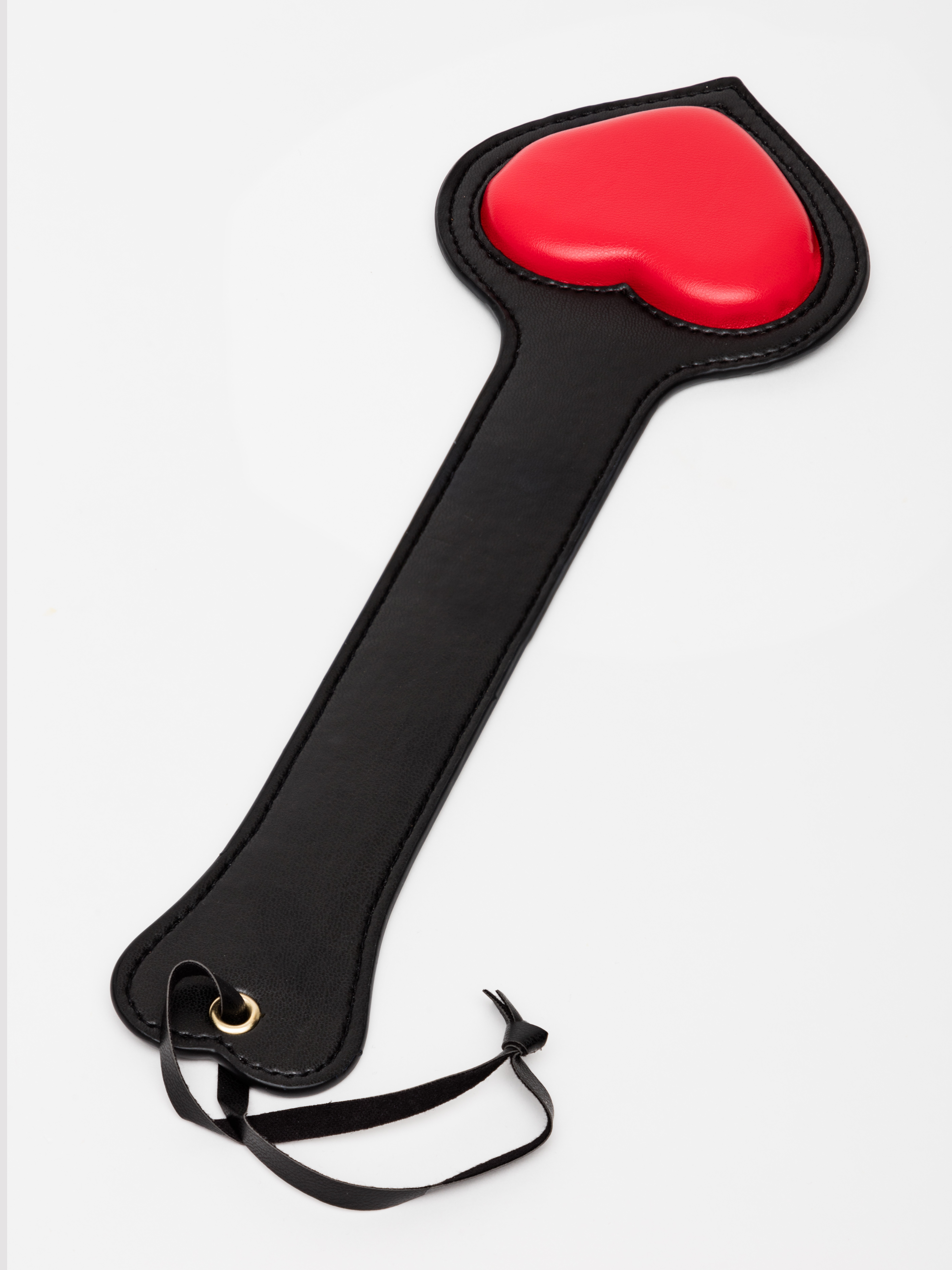 Ouch! Milan Faux Leather Heart Paddle, Red, hi-res