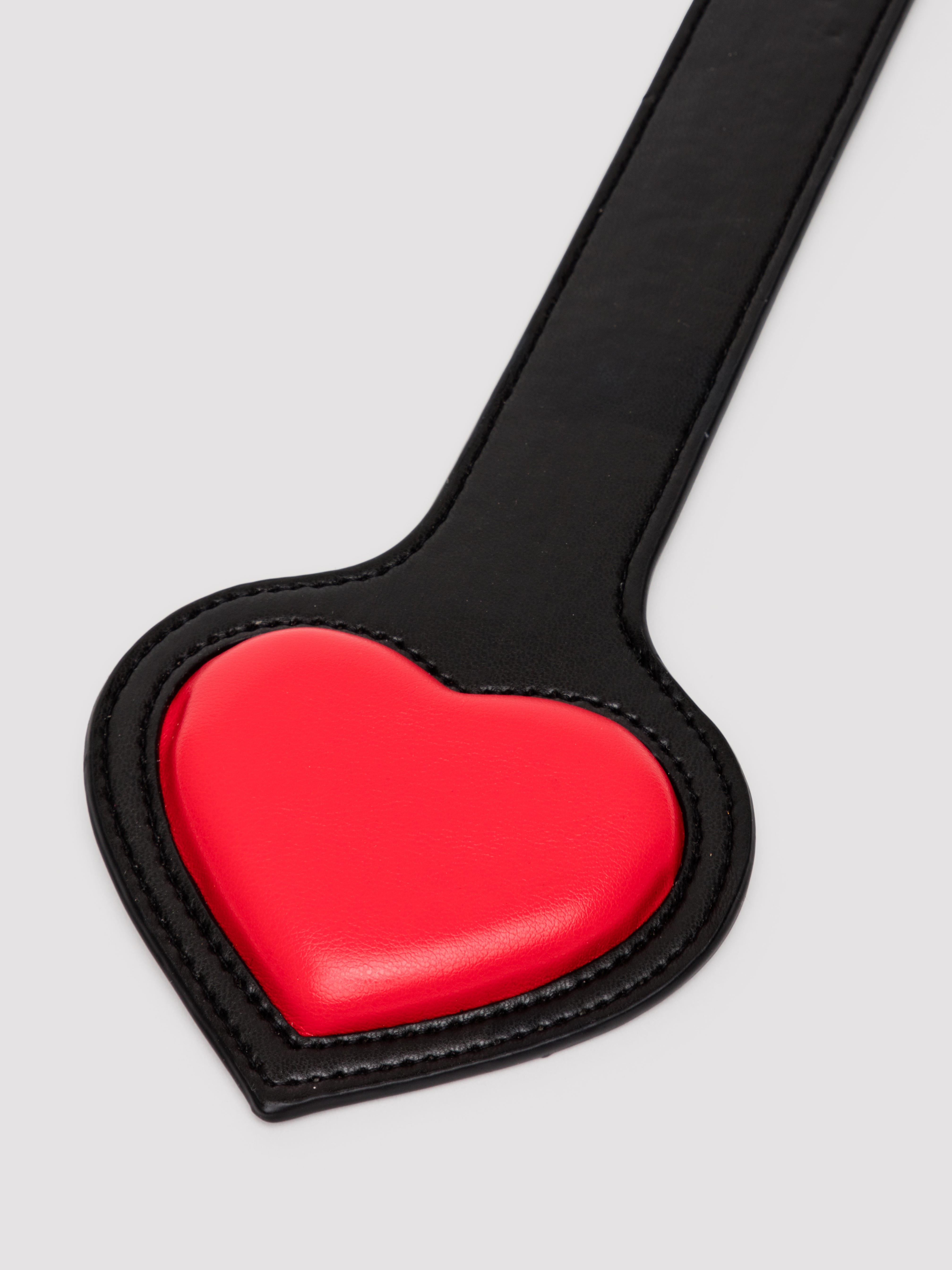 Ouch! Milan Faux Leather Heart Paddle, Red, hi-res