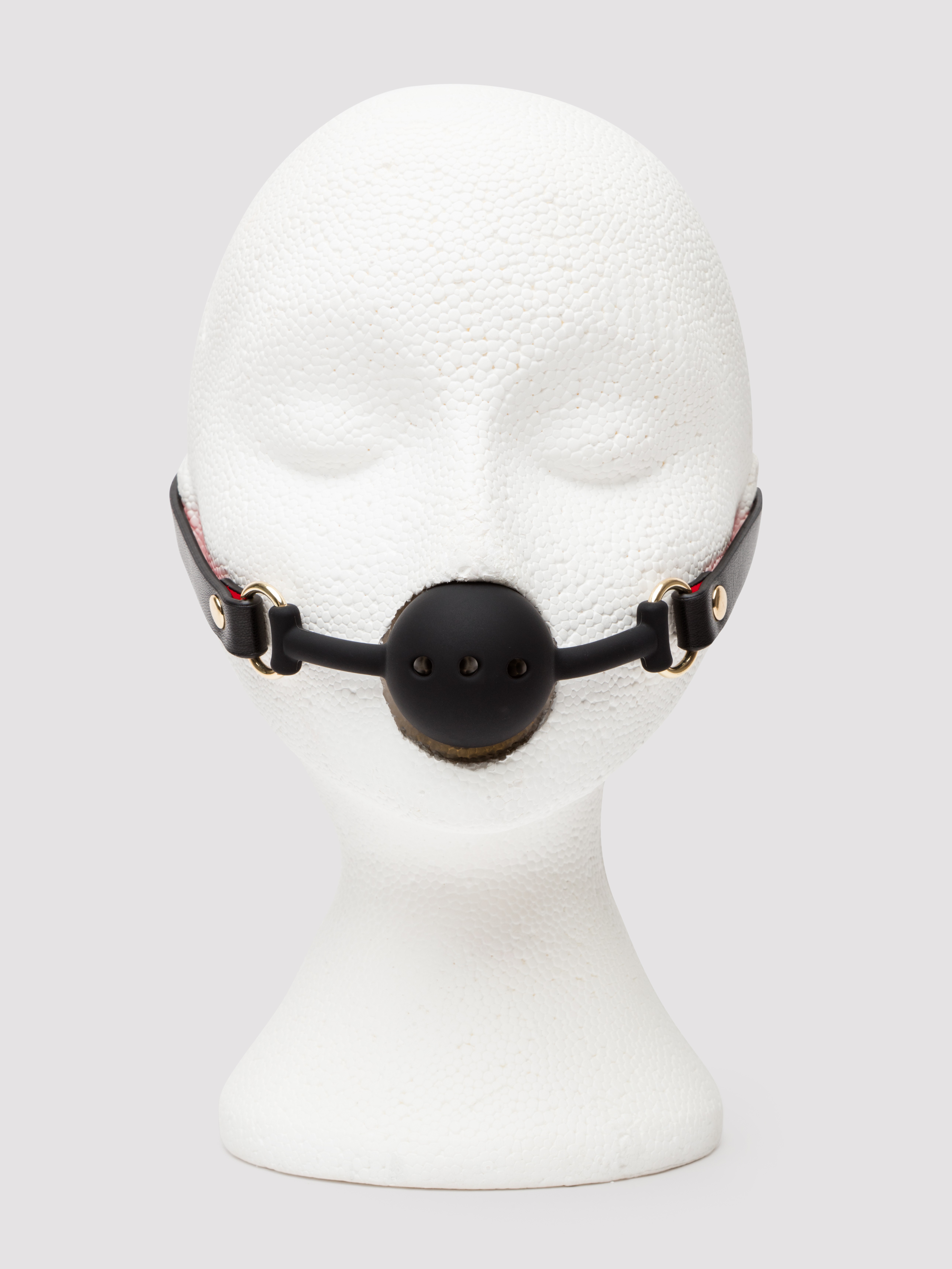 Ouch! Milan Silicone Ball Gag, Black, hi-res