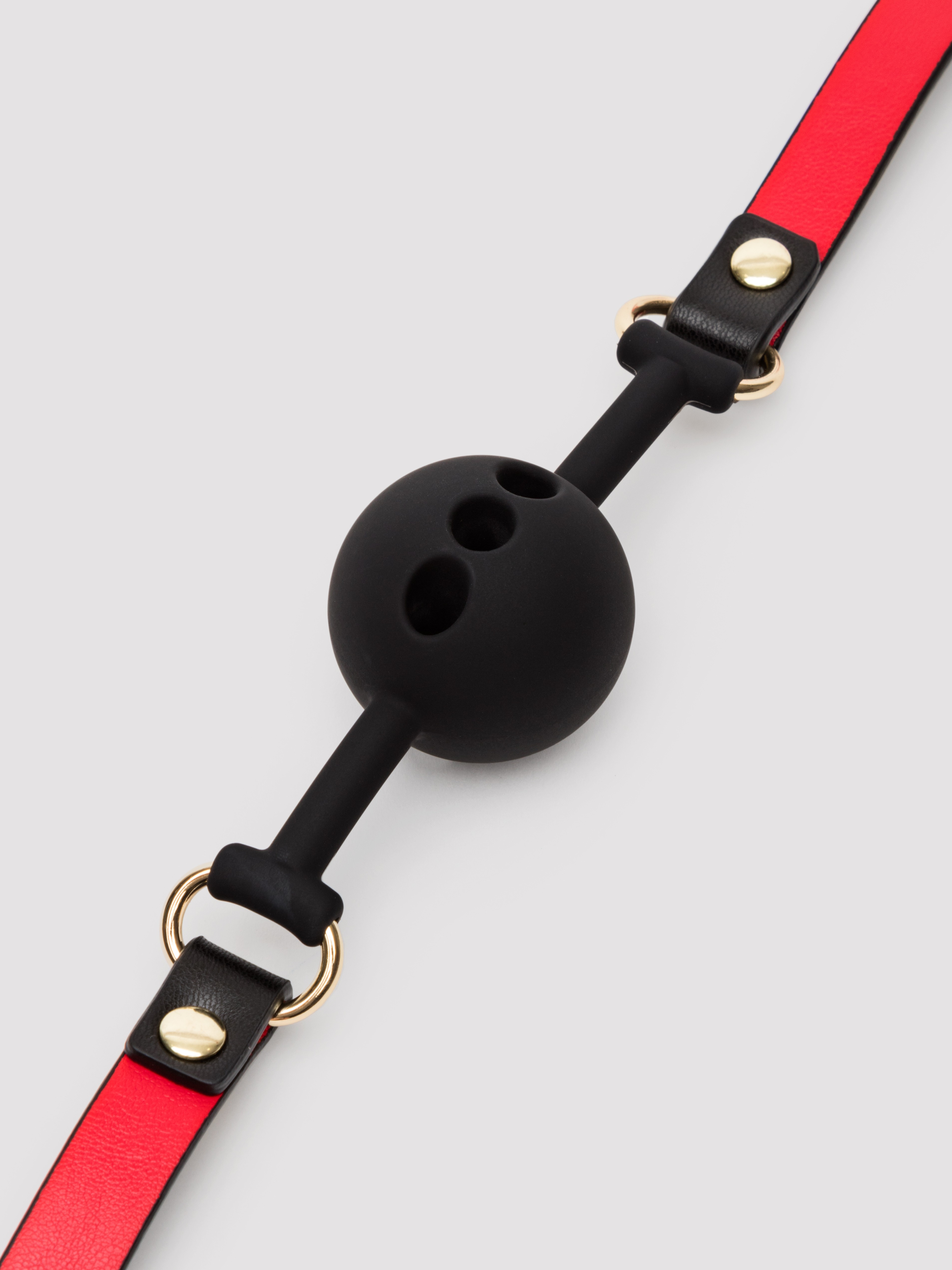 Ouch! Milan Silicone Ball Gag, Black, hi-res