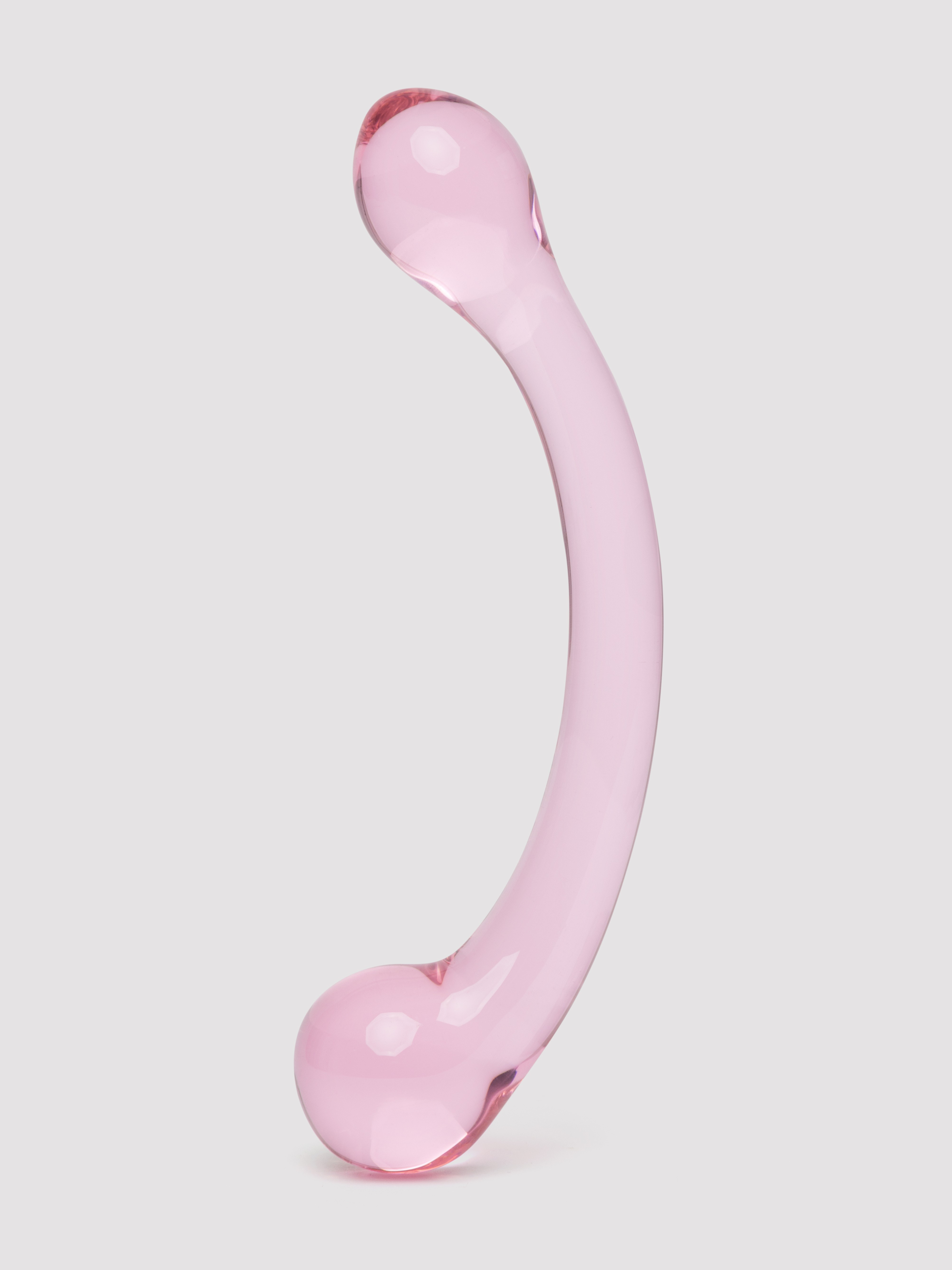 Lovehoney Sensual Glass Double-Ended G-Spot Dildo, Pink, hi-res