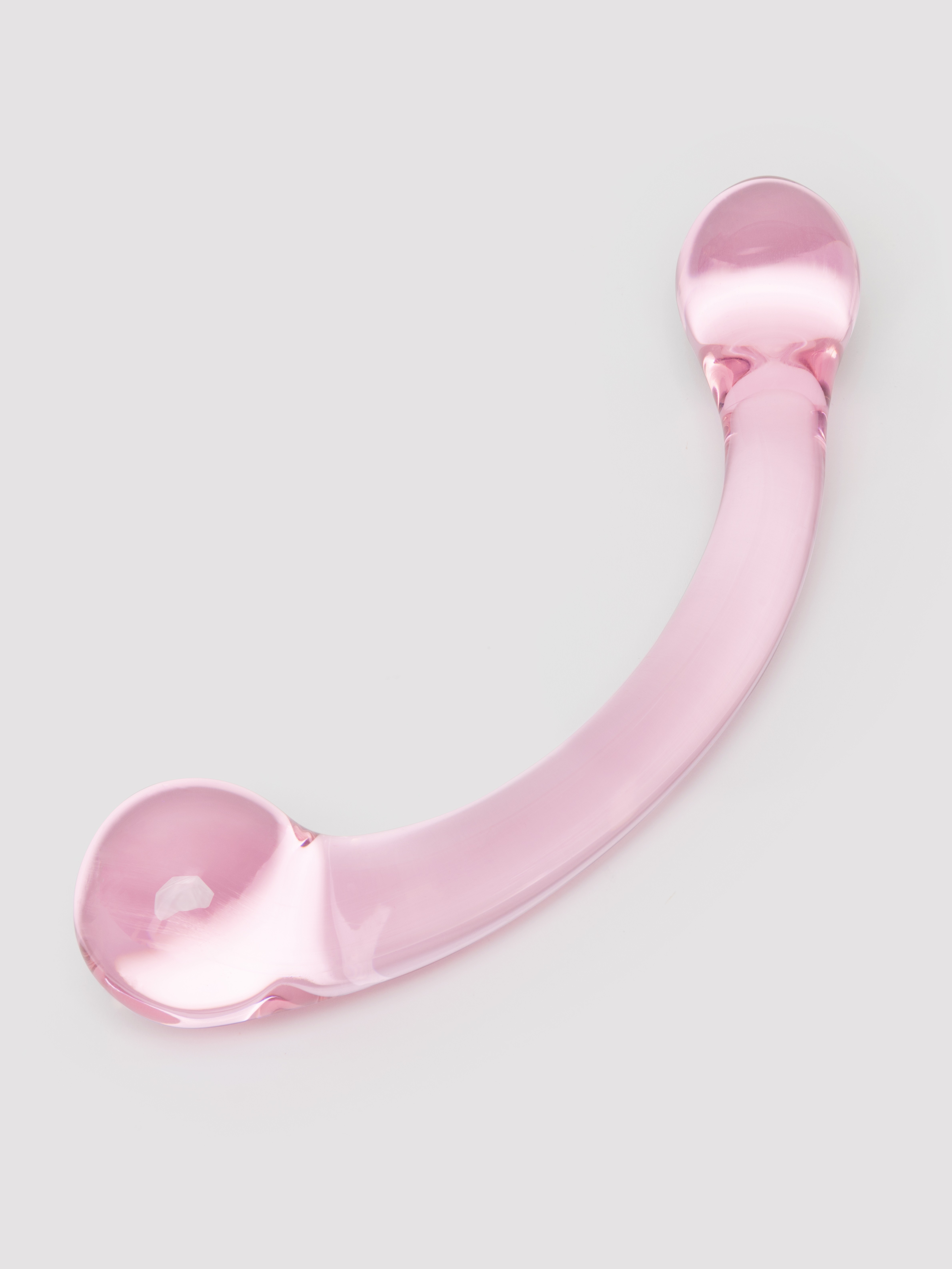 Lovehoney Sensual Glass Double-Ended G-Spot Dildo, Pink, hi-res