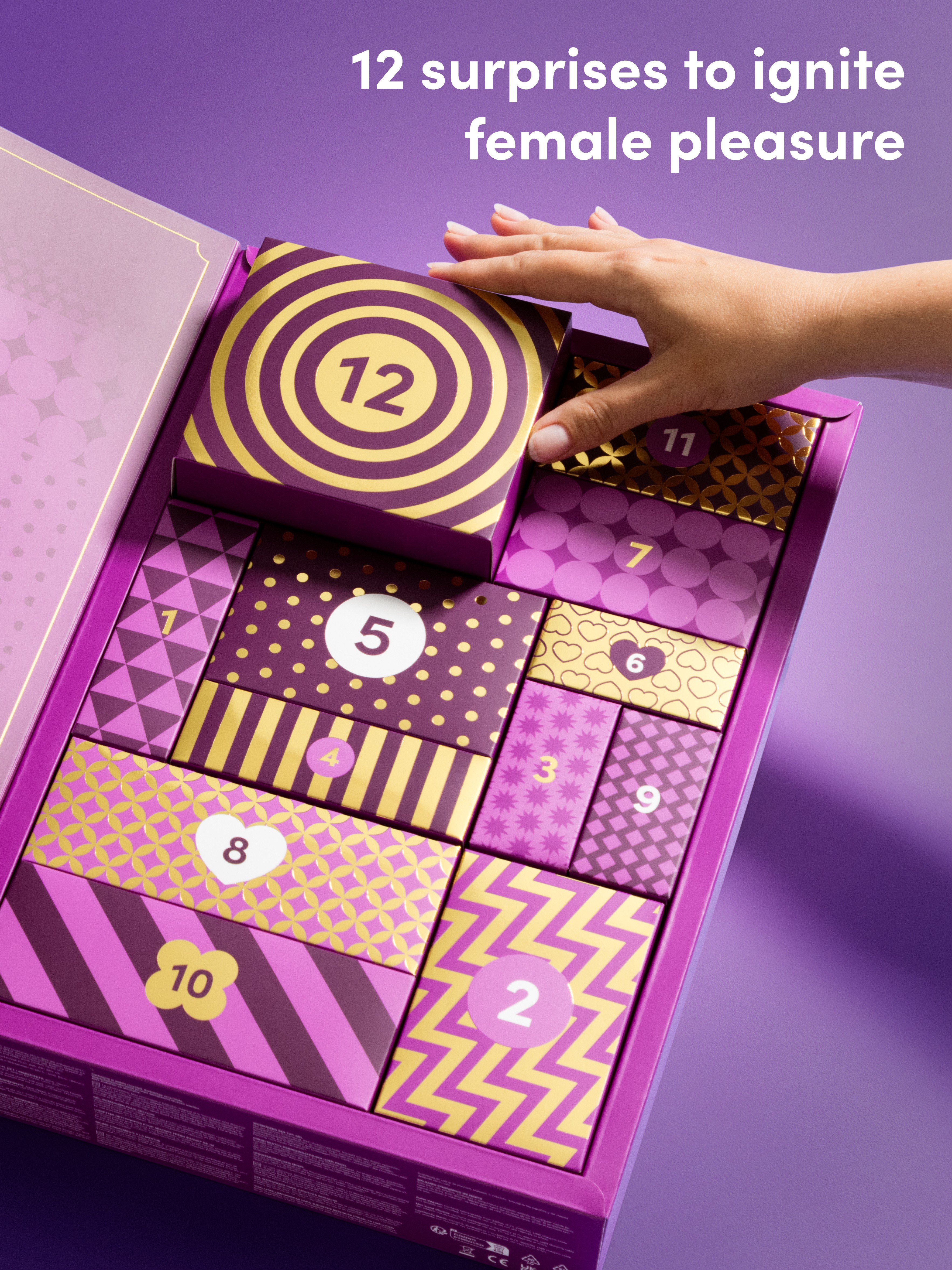 Lovehoney Indulge Gift Set (12 Day), Purple, hi-res