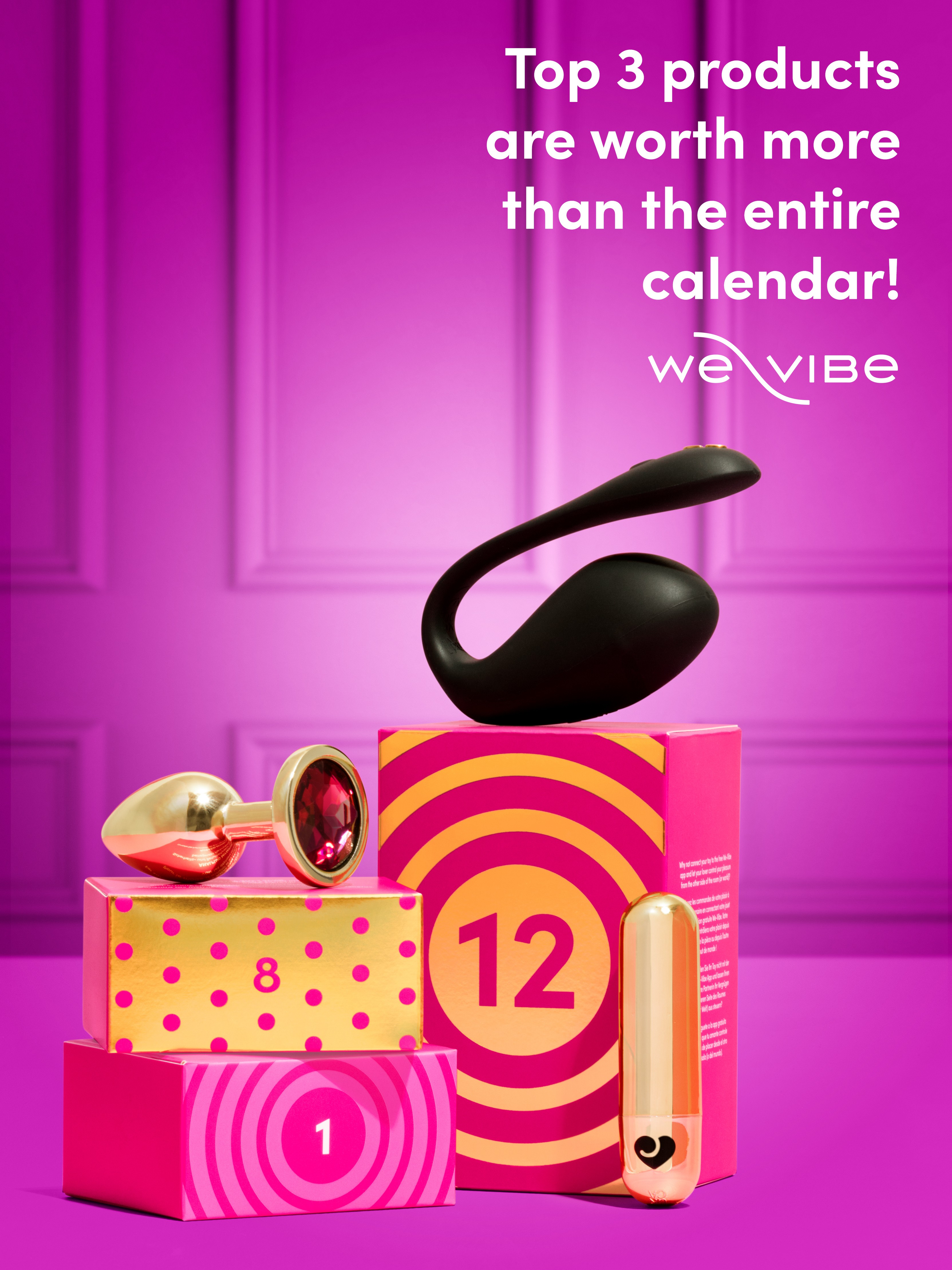 Lovehoney Romance Advent Calendar (12 Day), Pink, hi-res