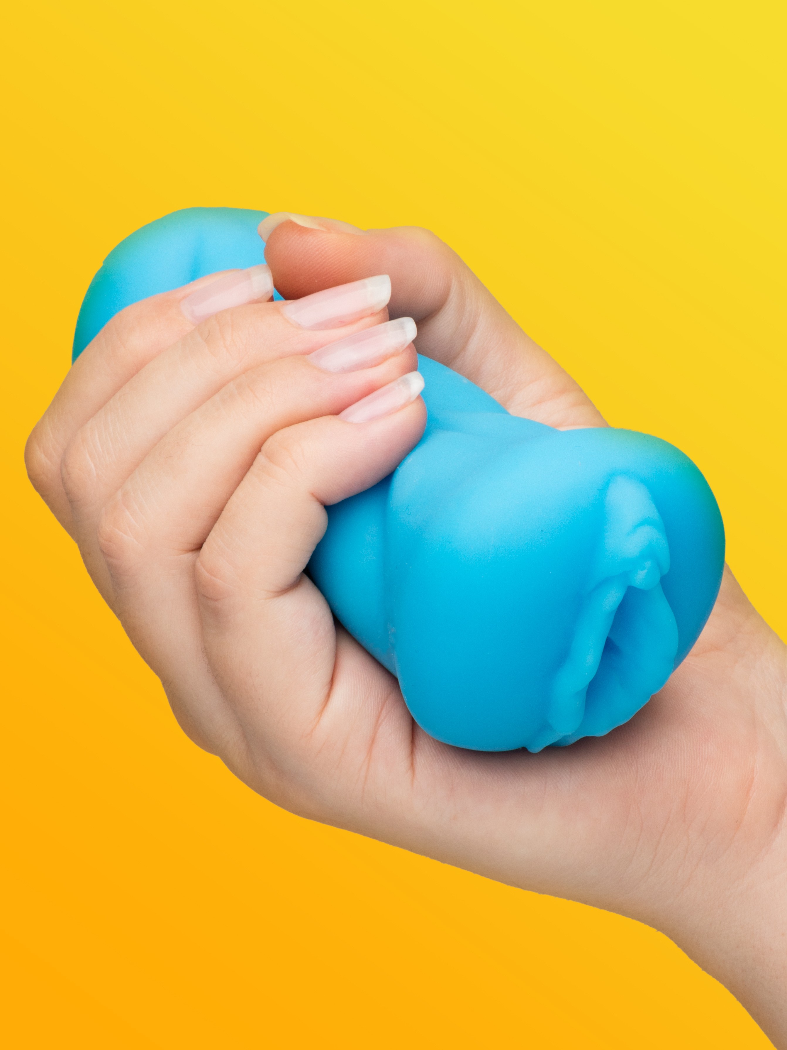 Anime Bunny Textured Stroker, Blue, hi-res