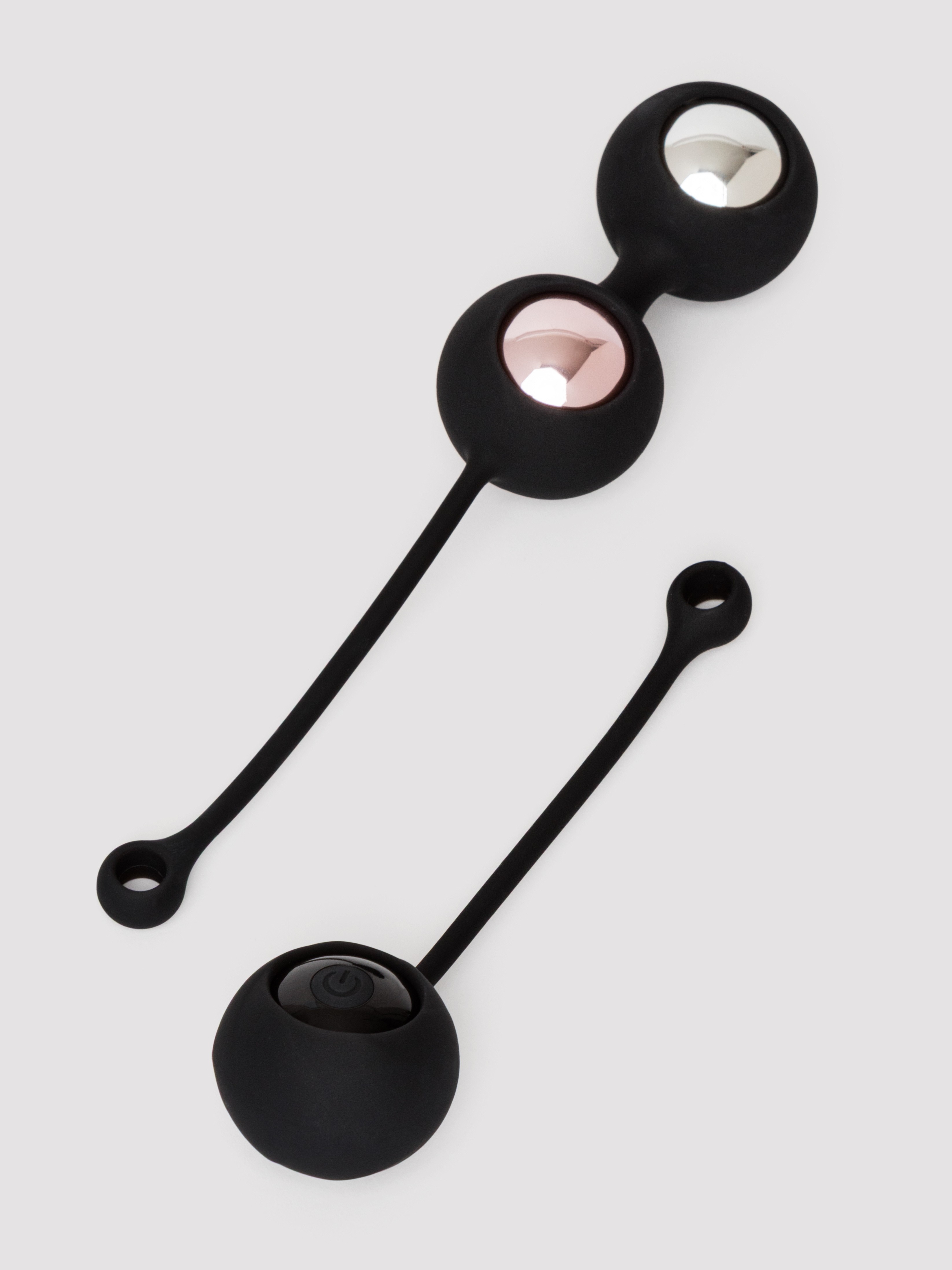 Lovehoney Rechargeable Remote Control Vibrating Kegel Ball Set, Black, hi-res