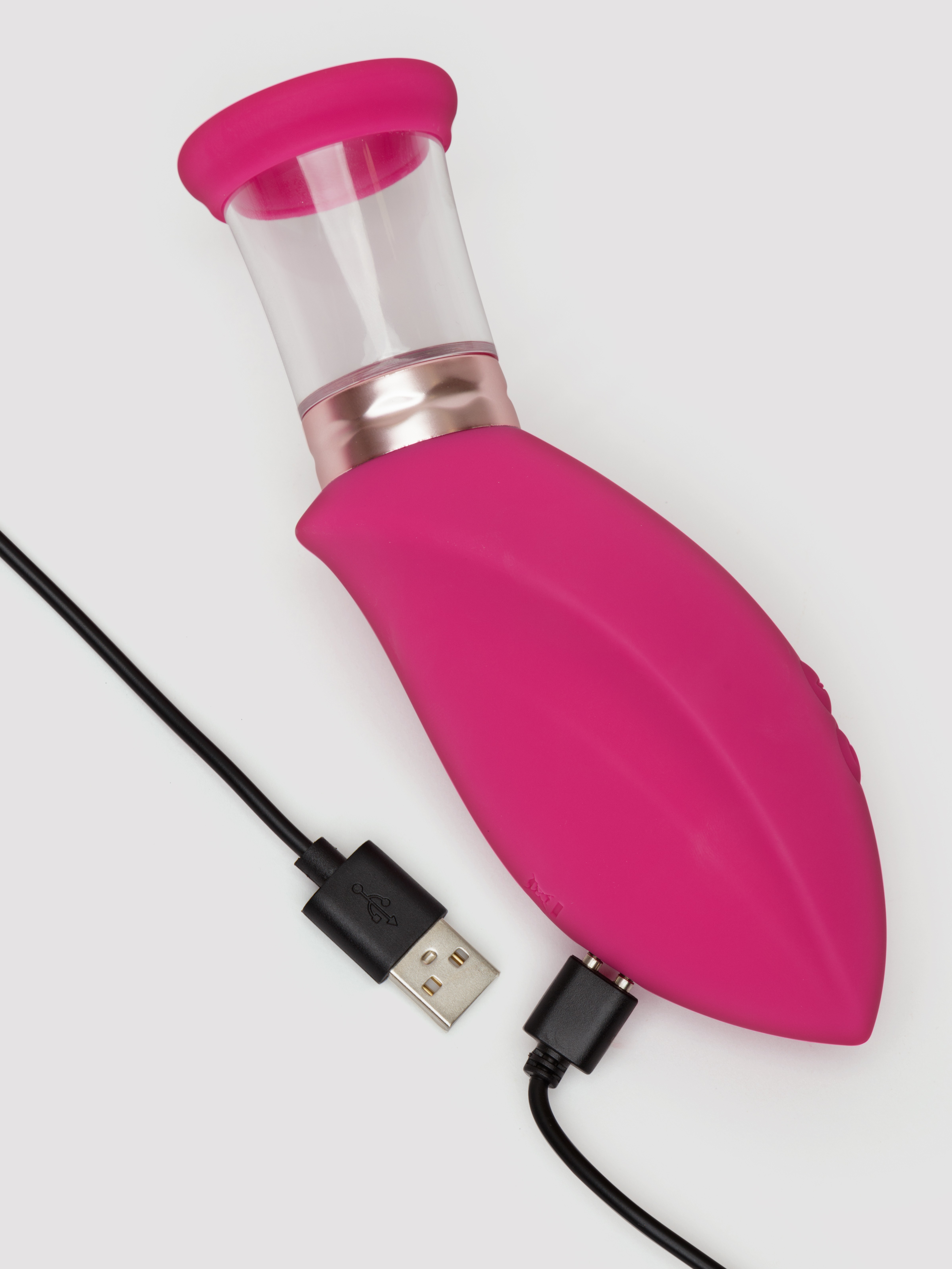 Pumped Arousing Automatic Rechargeable Vulva, Clitoral, Nipple & Breast Pump, Pink, hi-res
