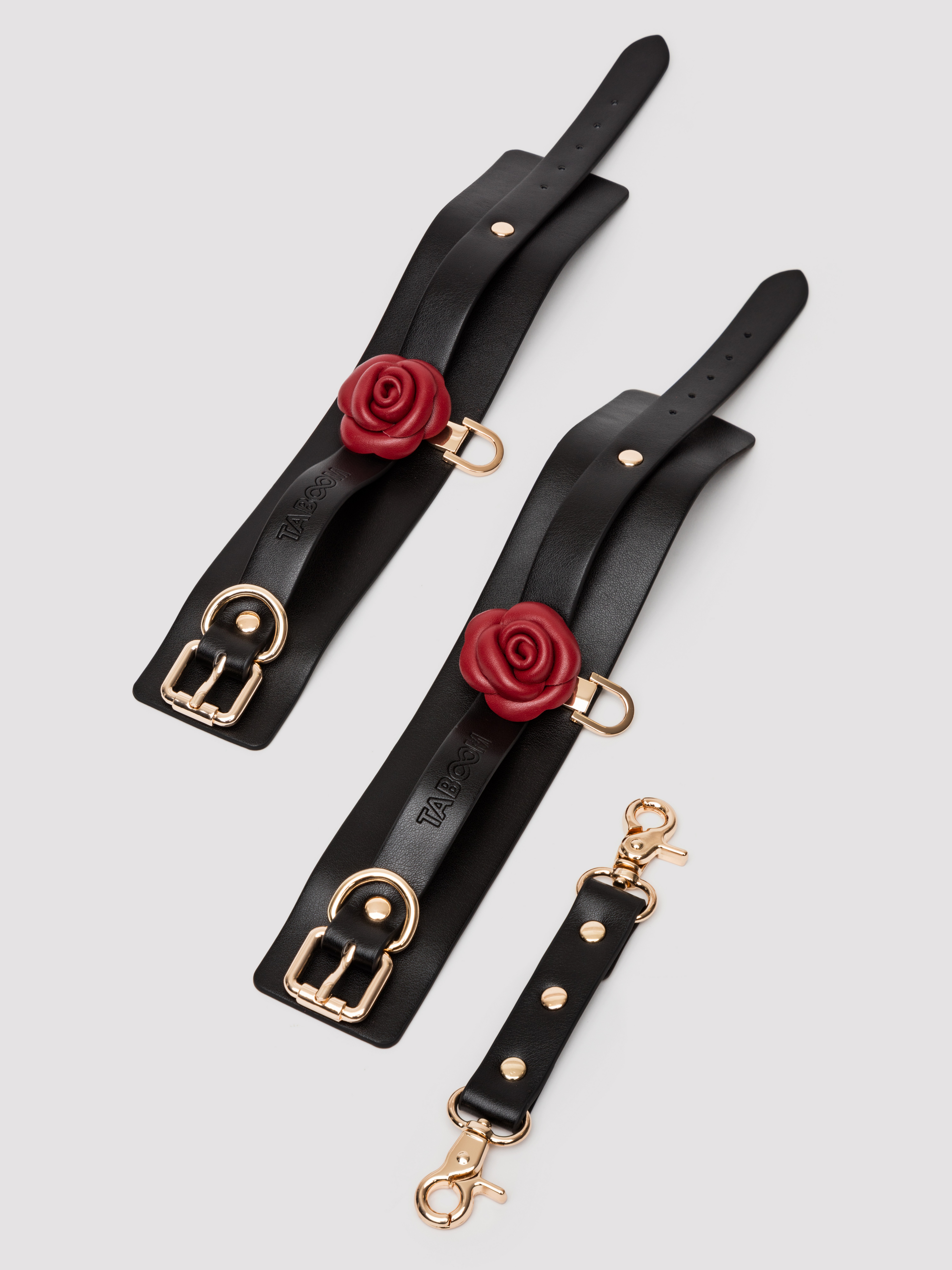 TABOOM Wild Roses Ankle Cuffs, Black, hi-res