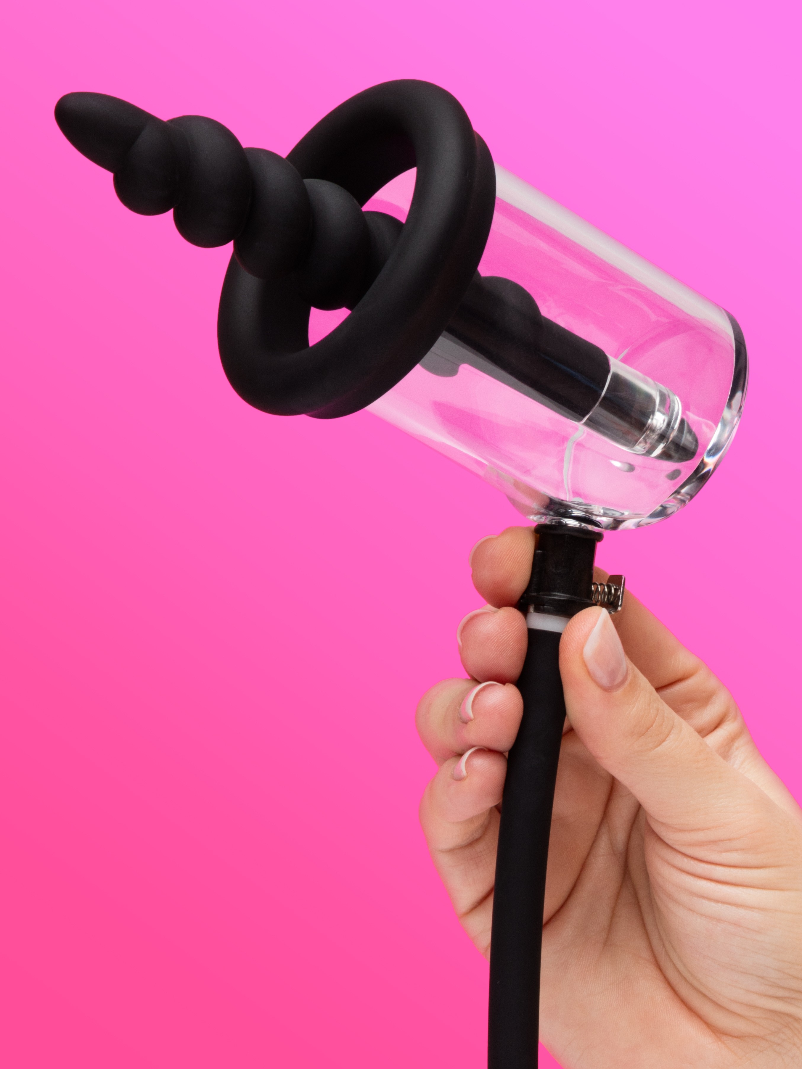 Automatic Rechargeable Rosing Pump with Interchangeable Plugs, Blue, hi-res