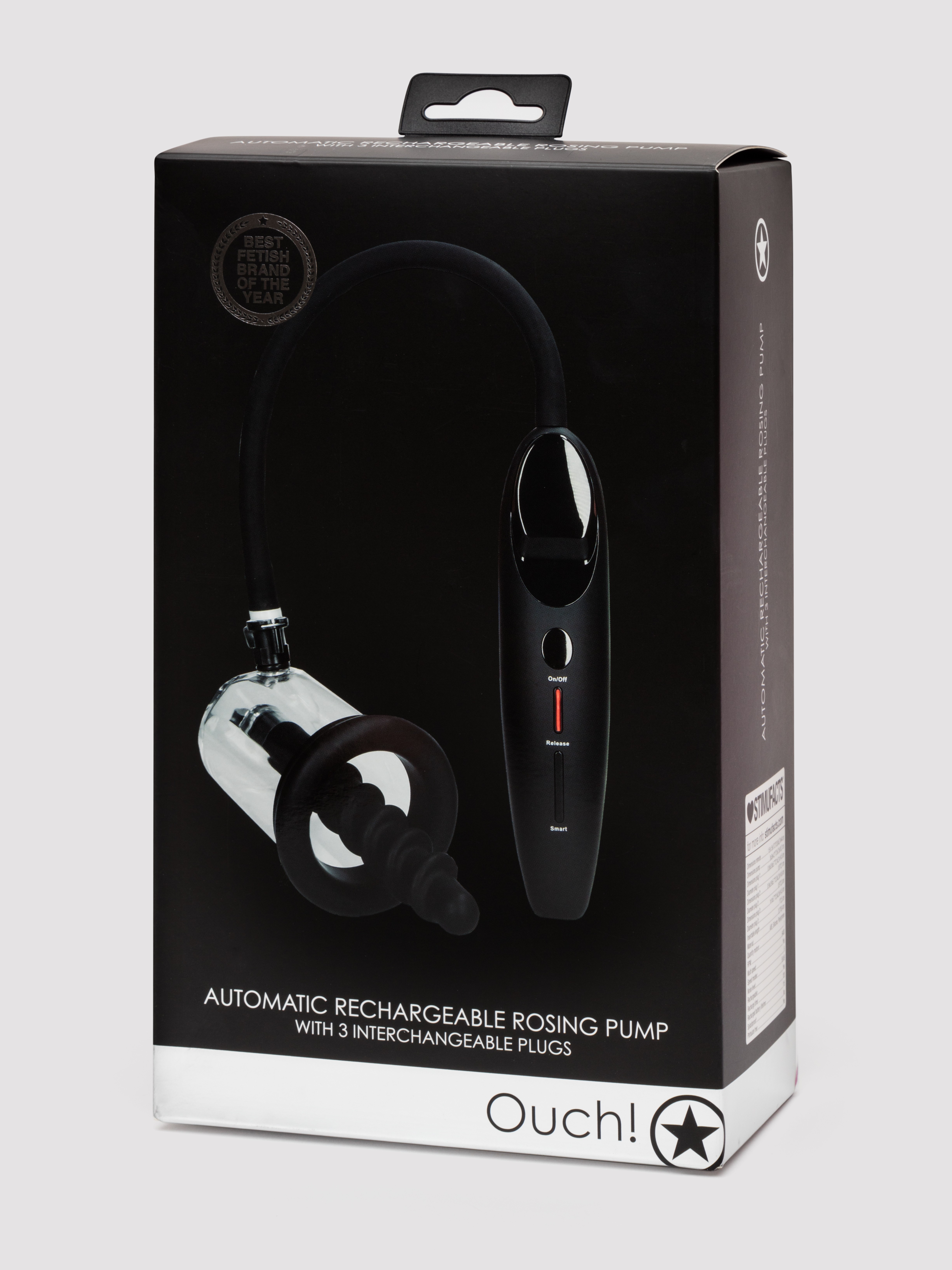 Automatic Rechargeable Rosing Pump with Interchangeable Plugs, Blue, hi-res