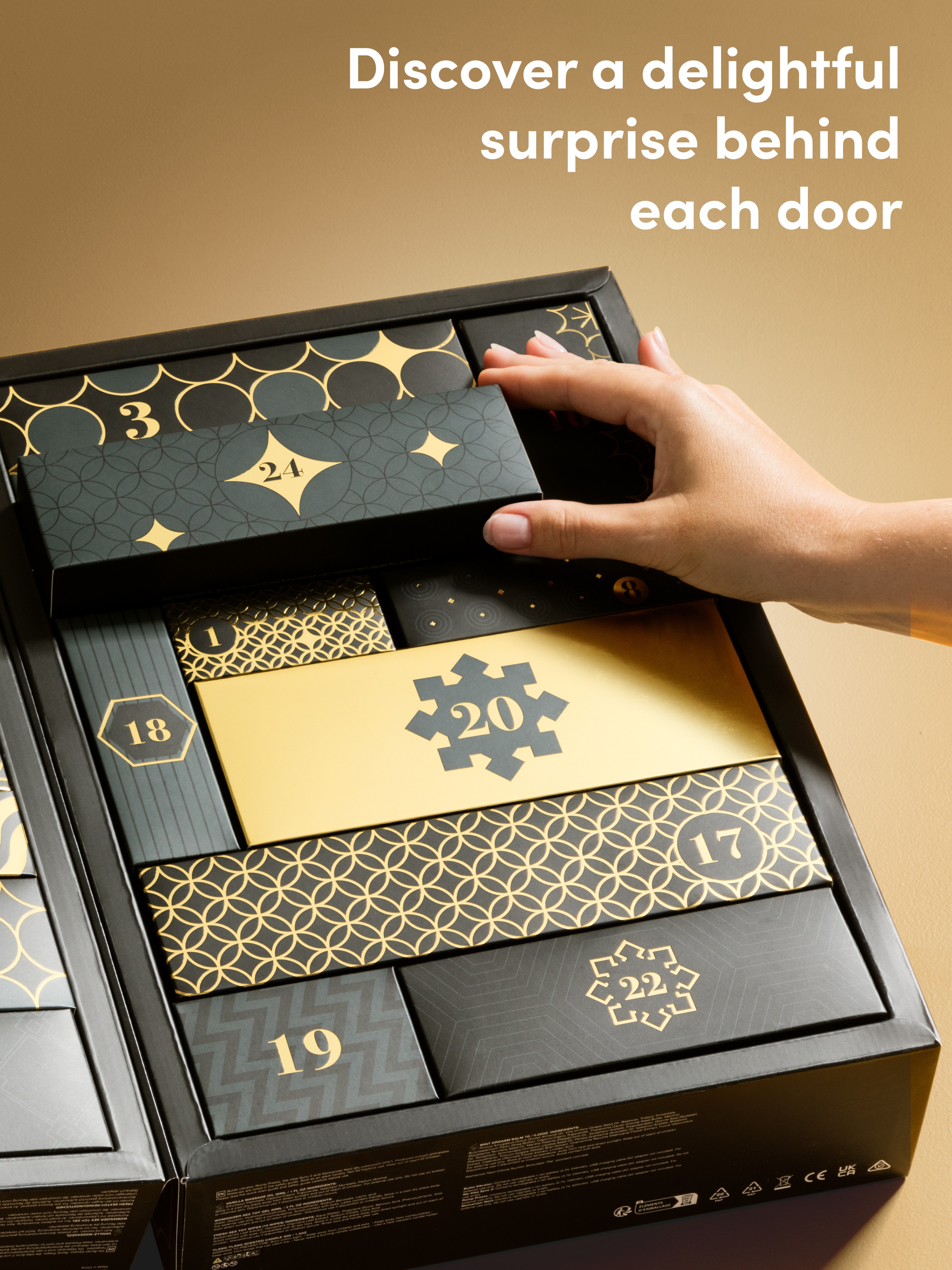 Womanizer Luxury Advent Calendar (24 Day), Black, hi-res