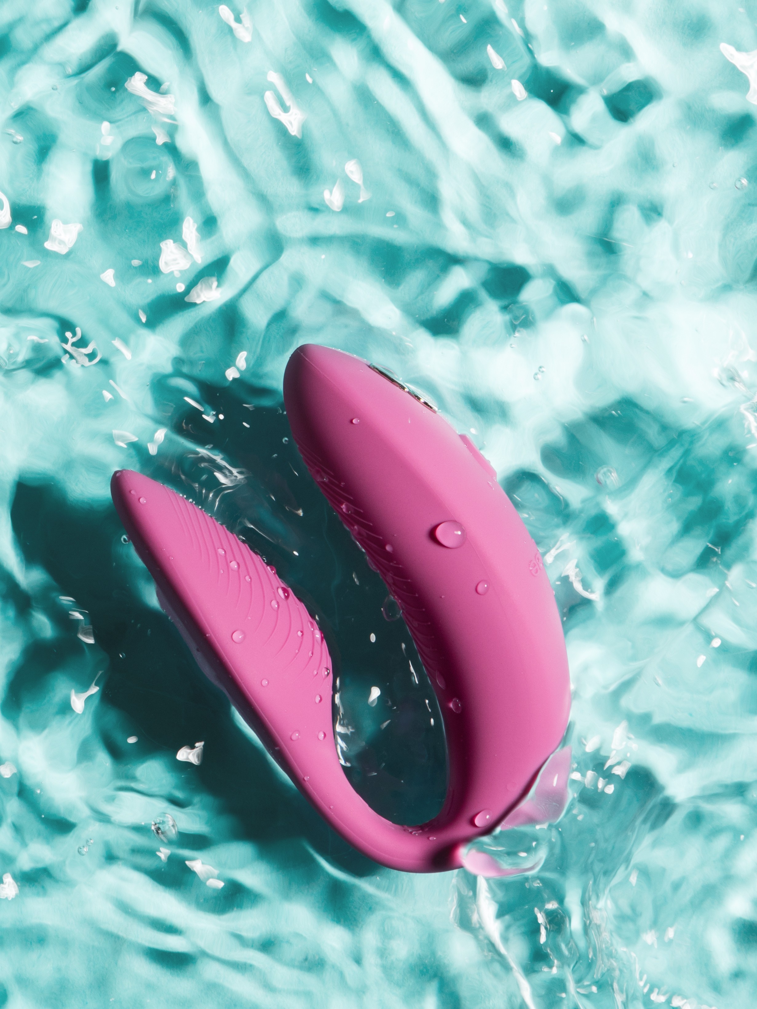 We-Vibe Sync 2 Remote Control and App Rechargeable Couple's Vibrator, Pink, hi-res
