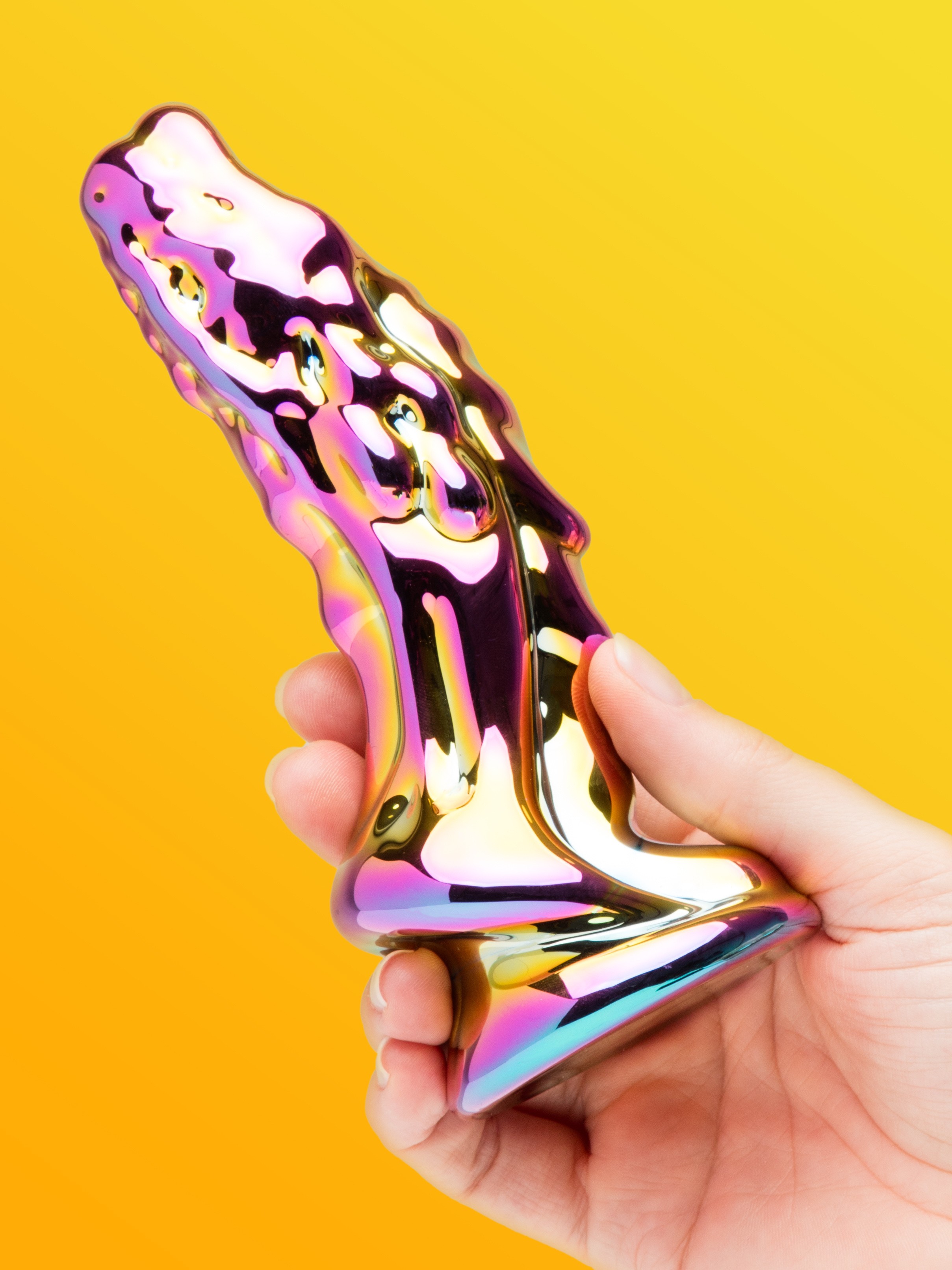 Creature Cocks Dragon Glass Dildo, Pink, hi-res