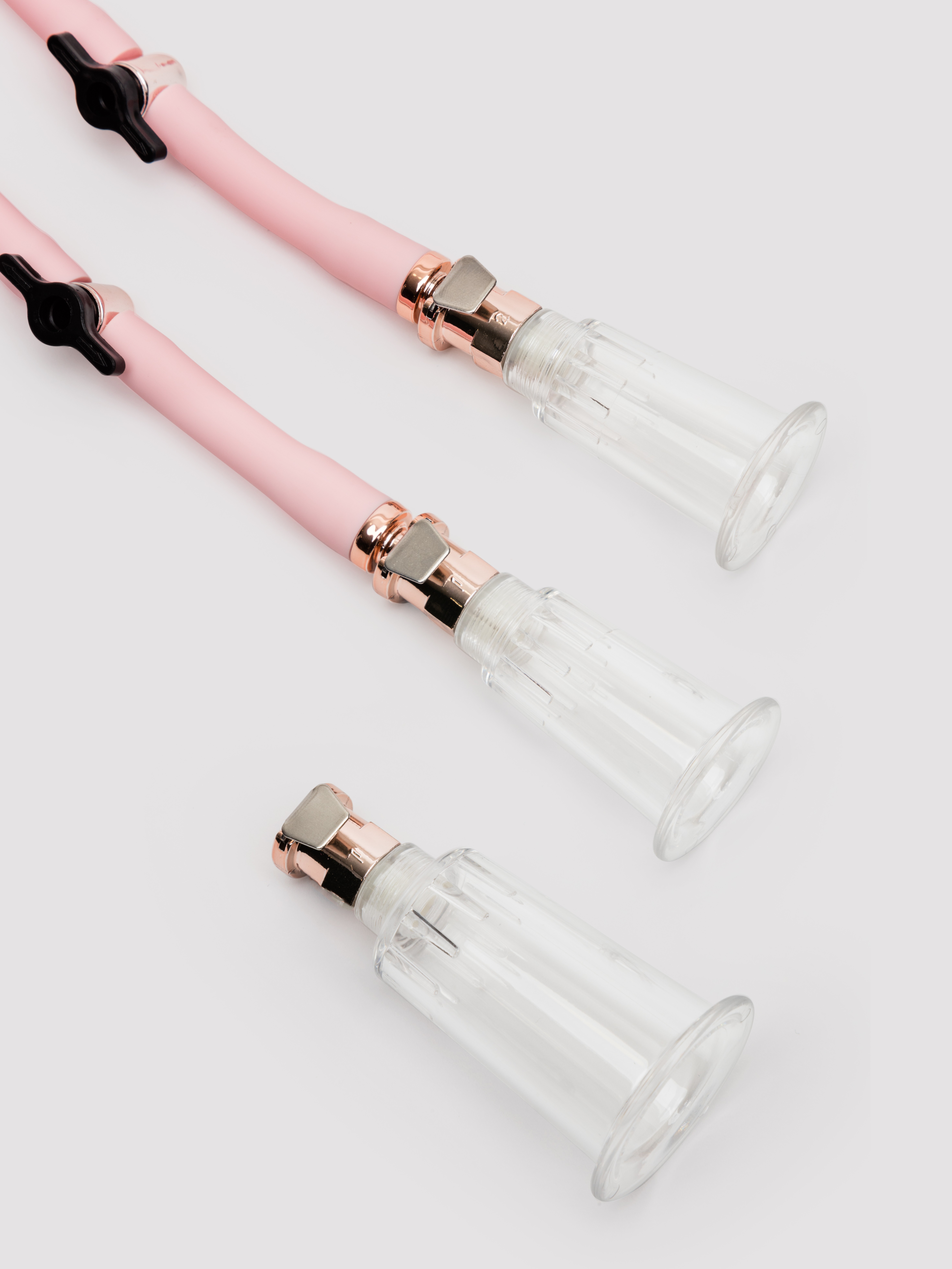 Pumped Clitoral and Nipple Pump Set, Pink, hi-res