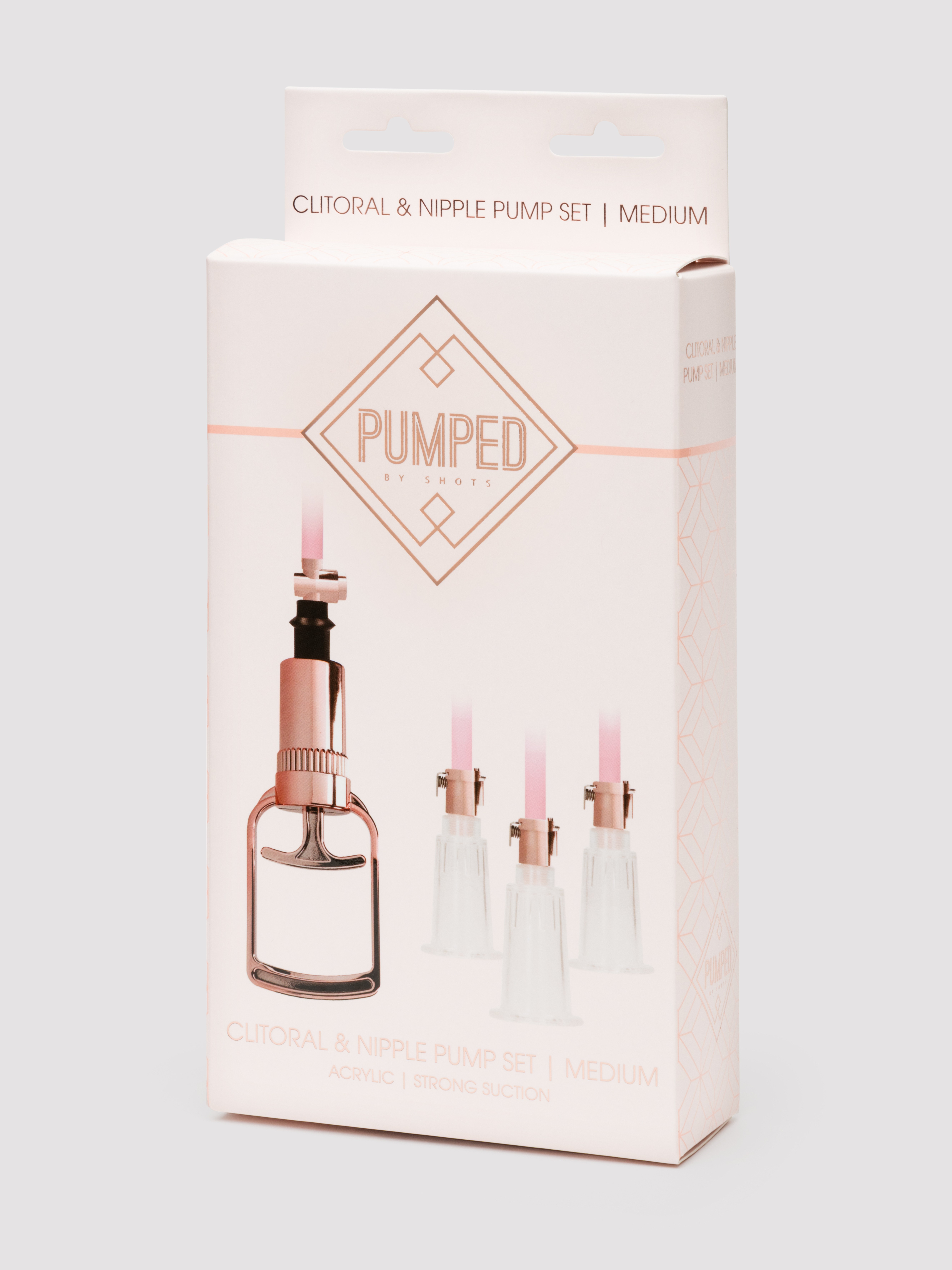 Pumped Clitoral and Nipple Pump Set, Pink, hi-res