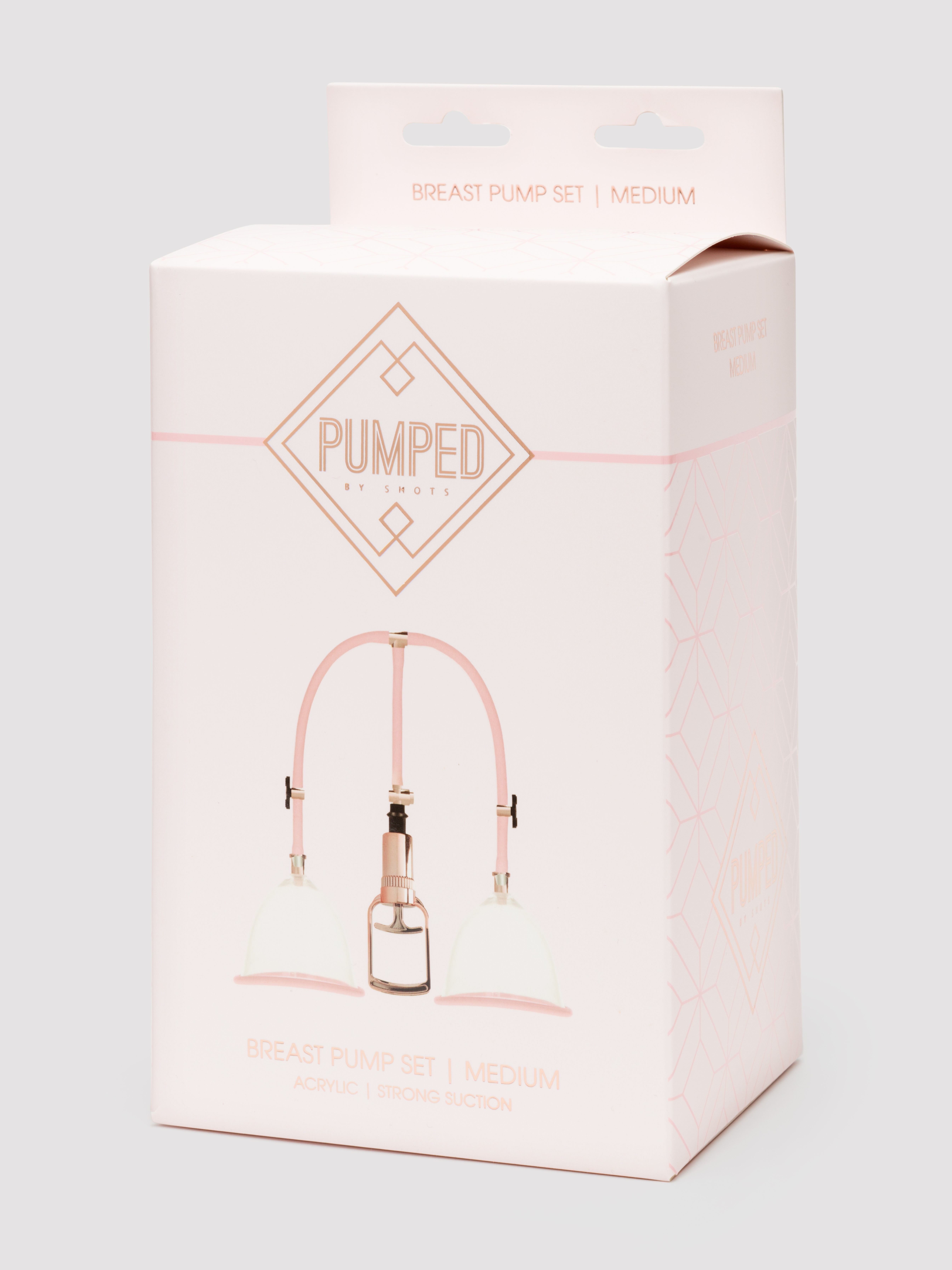 Pumped Breast Pump Set, Pink, hi-res