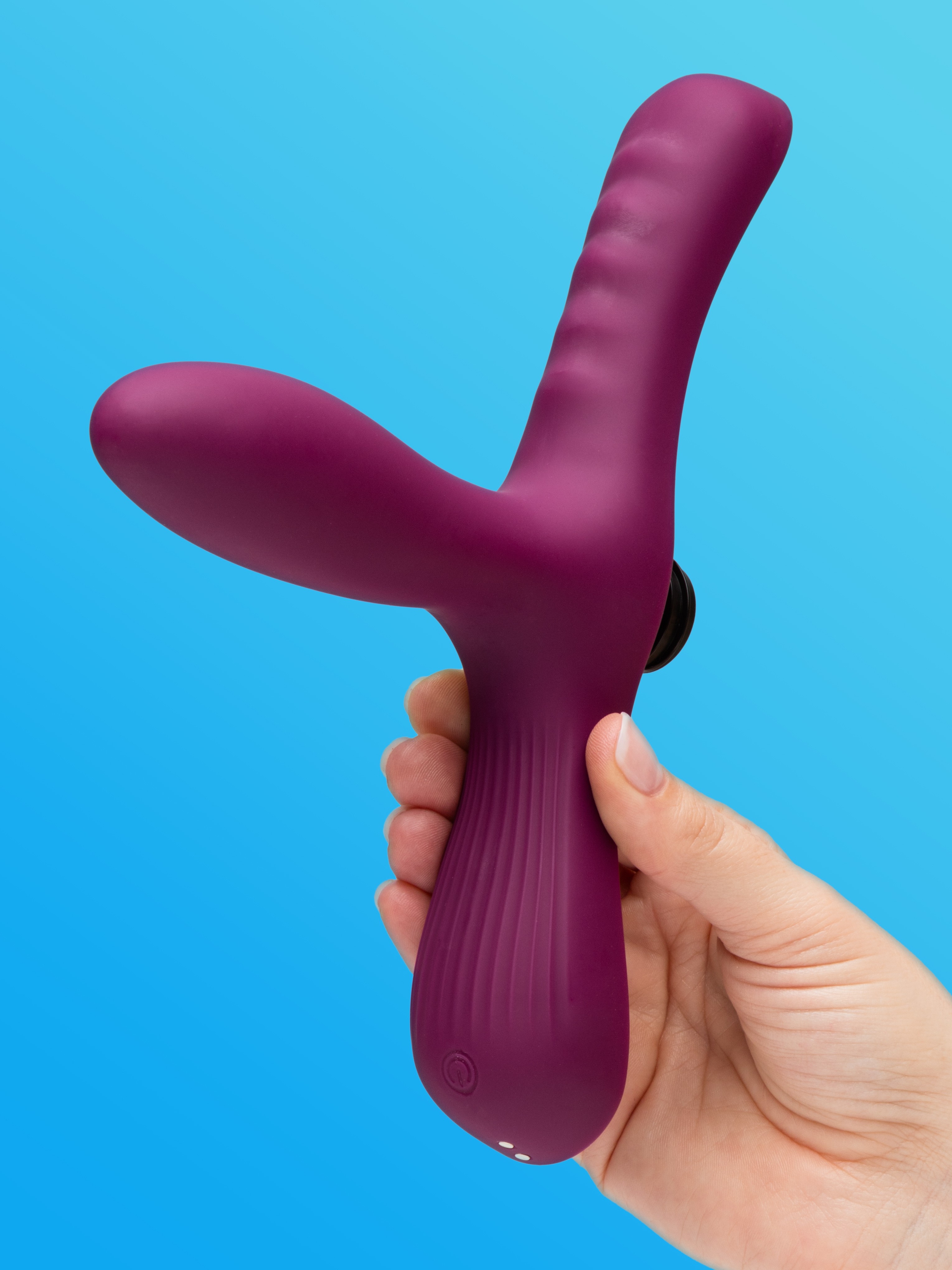 Bouncy Bliss Sit-On Inflatable Remote Control Moving Vibrator, Purple, hi-res