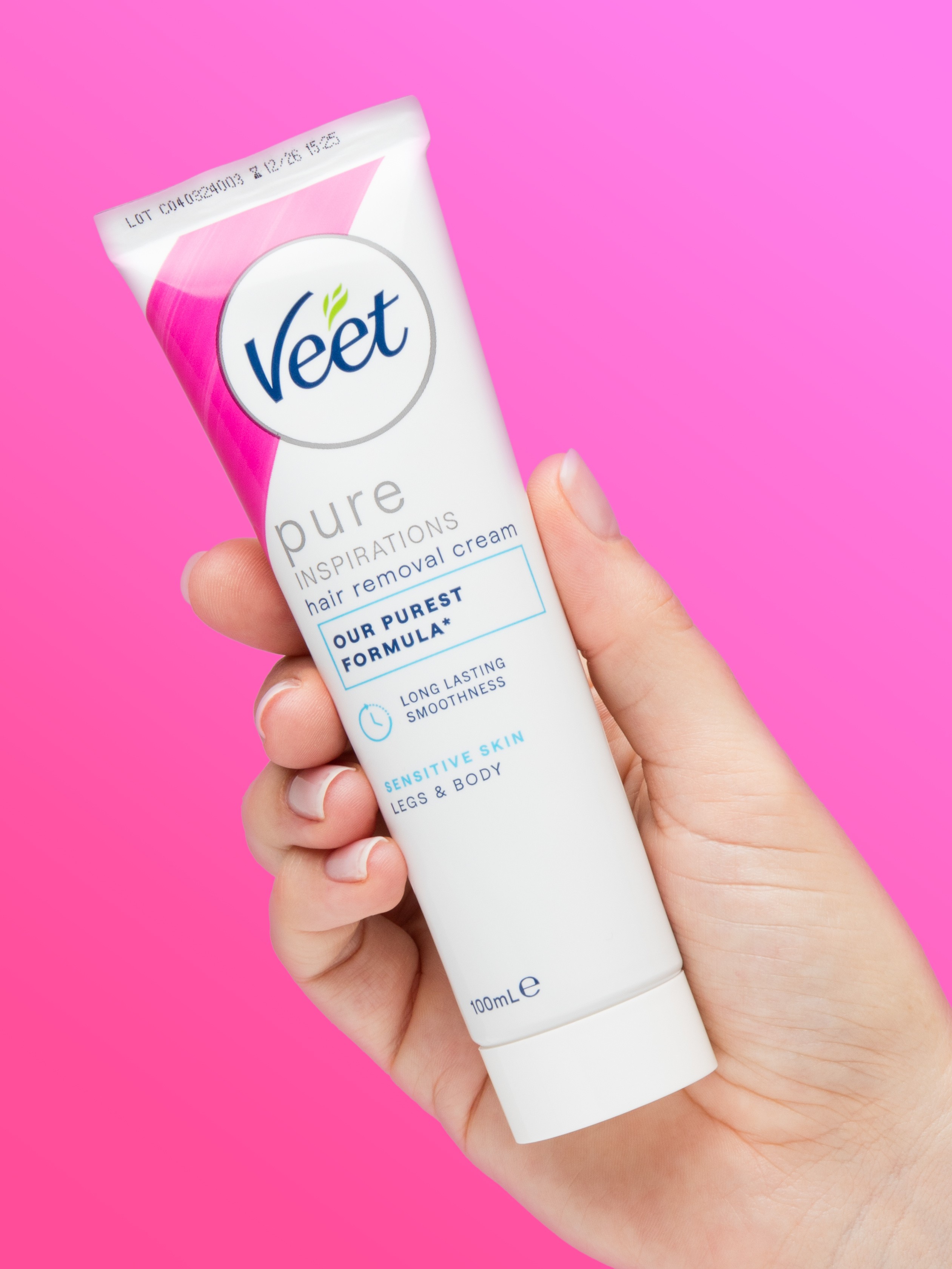 Veet Pure Inspirations Hair Removal Cream 100ml, , hi-res