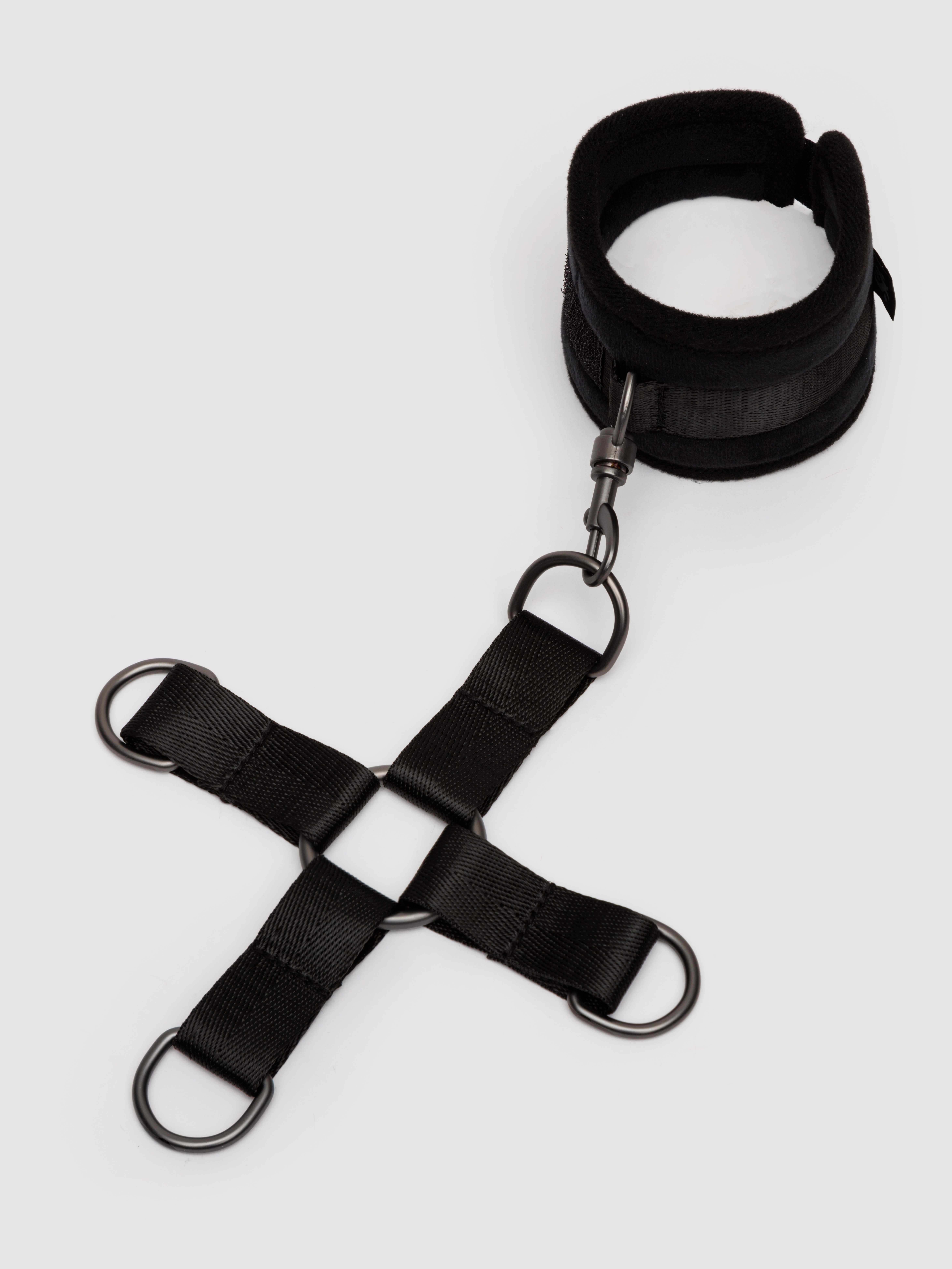 SEI MIO Hogtied and Satisfied Hog Tie and Cuff Set, Black, hi-res